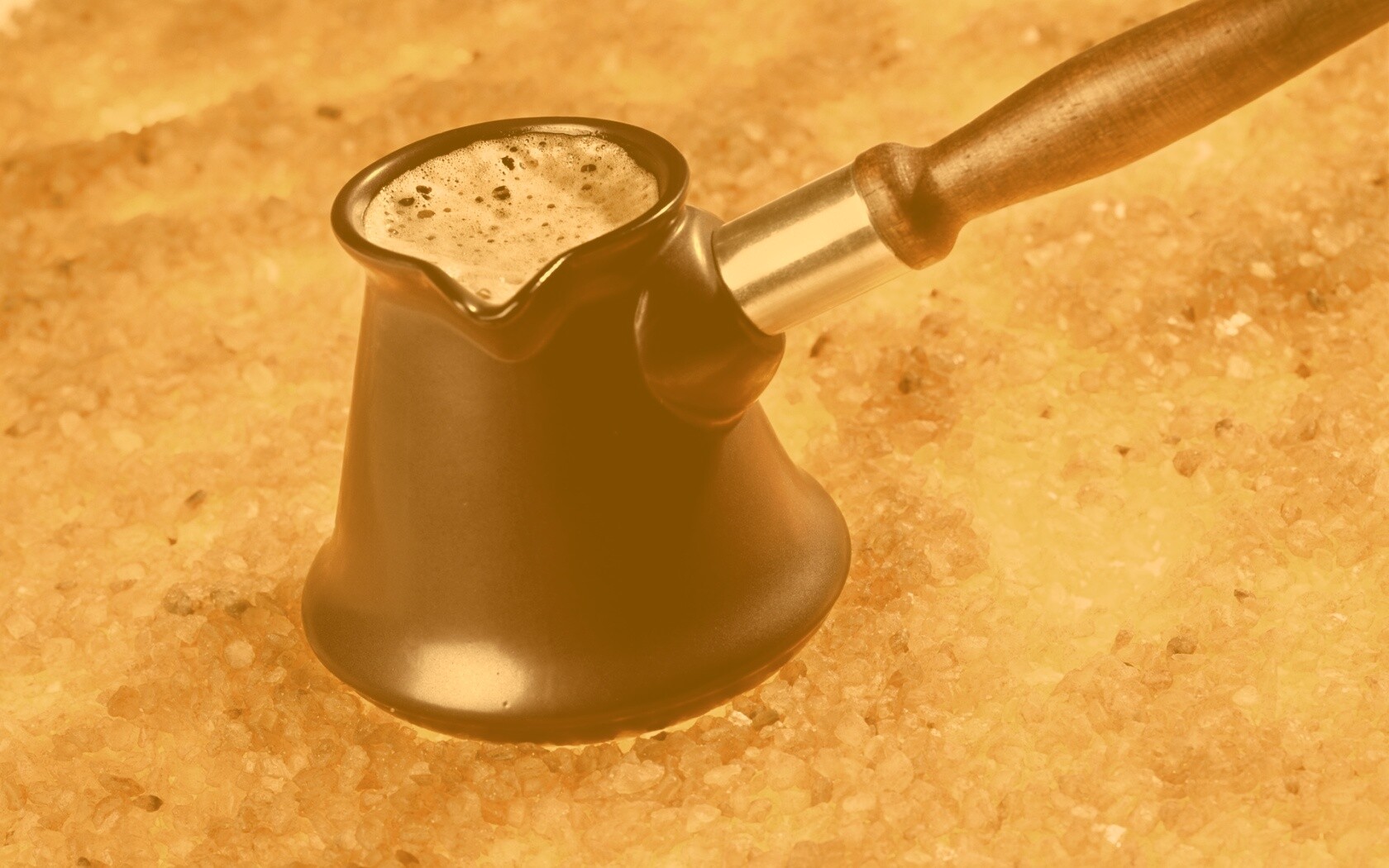 Кофе на углях обои