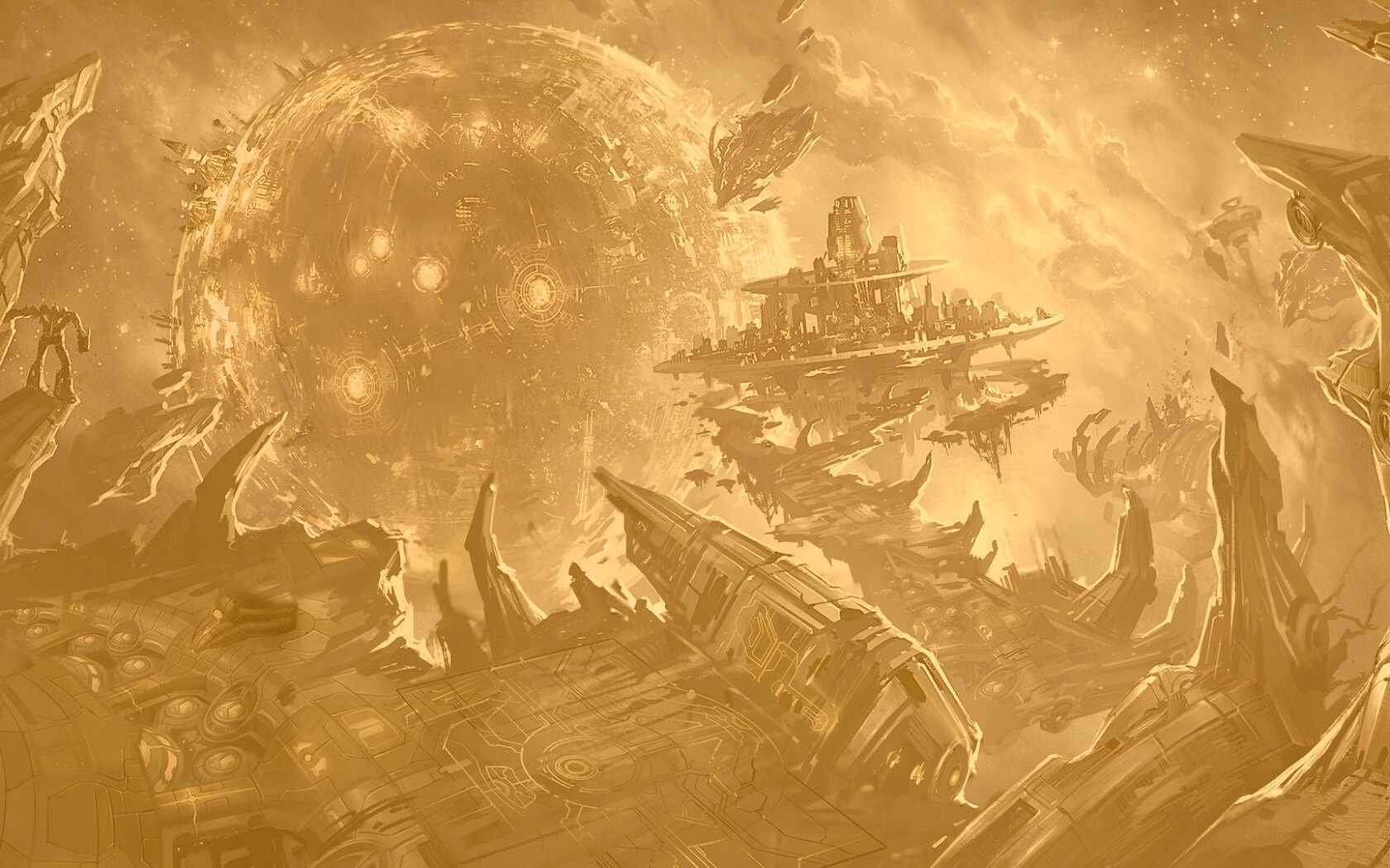 Фантастический пейзаж обои