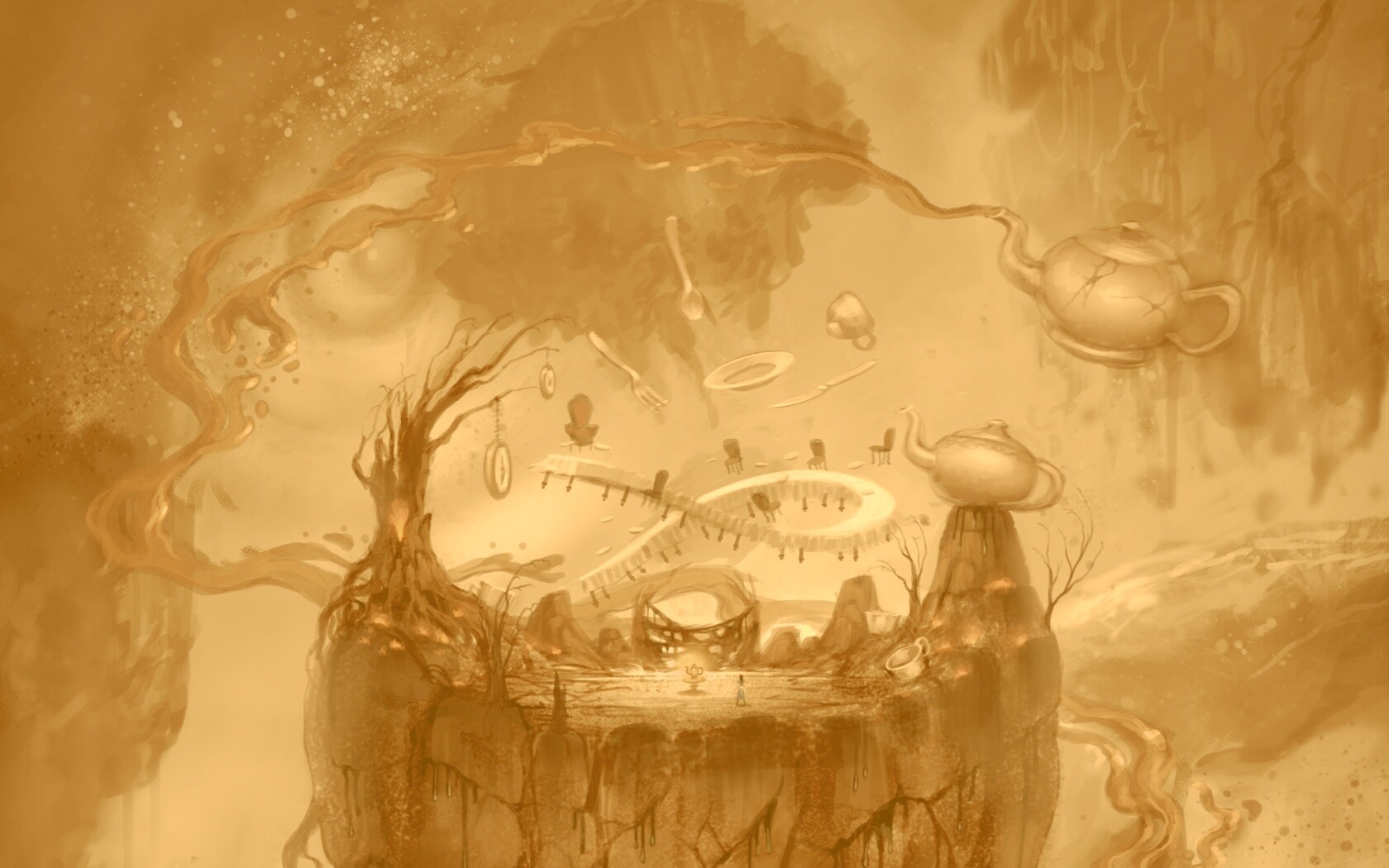 Алиса в стране чудес обои