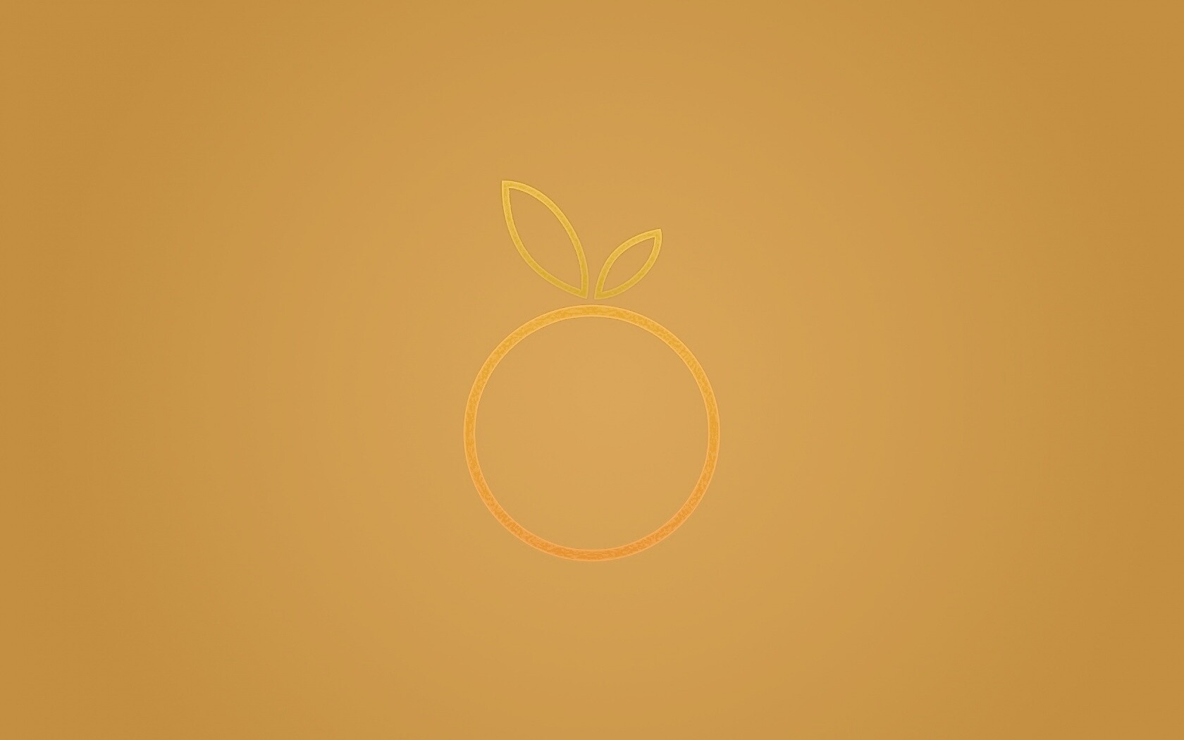 Стилизованная апельсинка обои