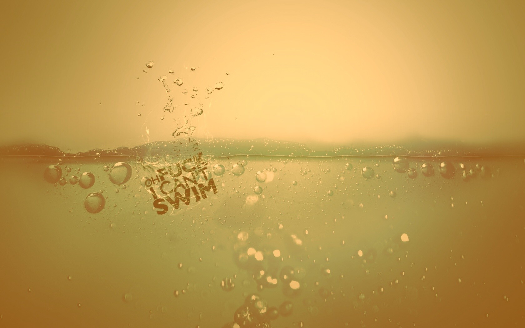 Oh fuck i cant swim обои