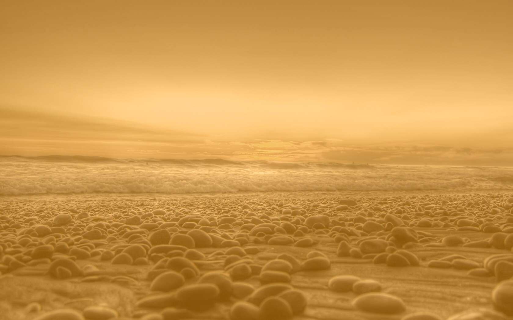 Каменистый пляж обои