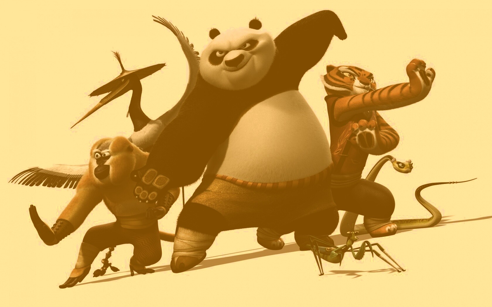Герои Кунг-фу панда обои