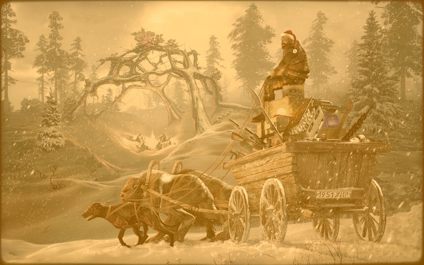 Новогодний Сталкер обои