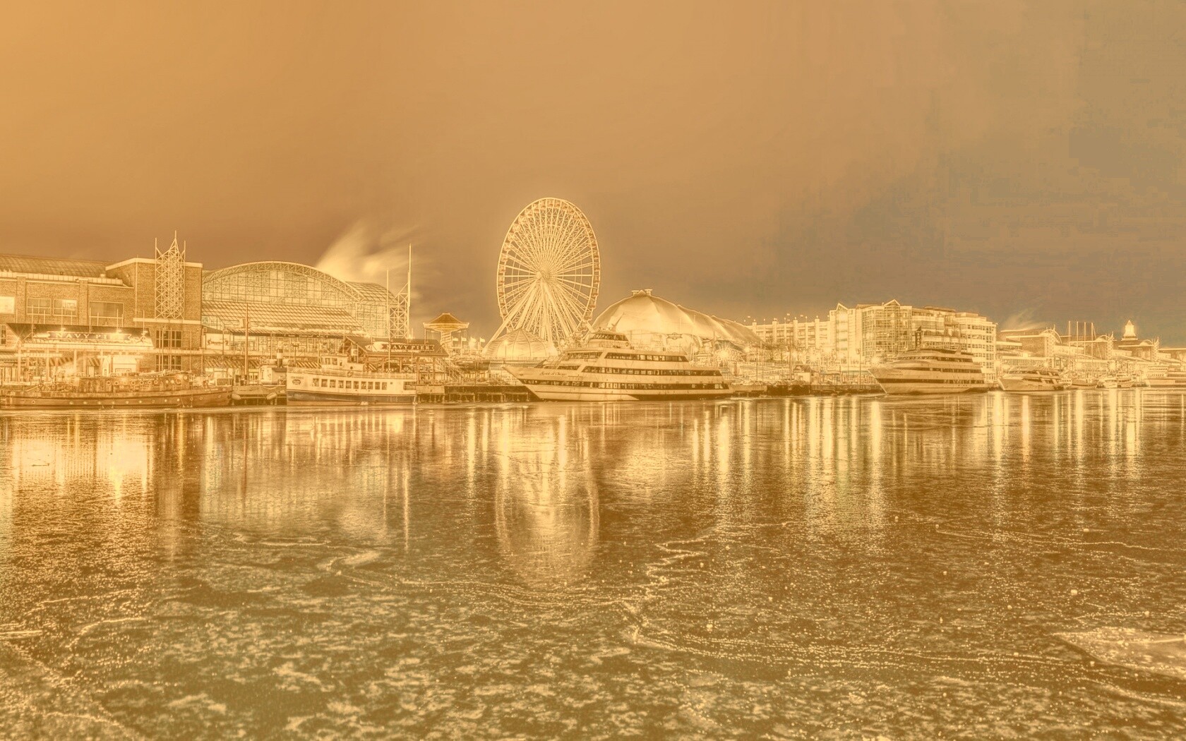 Причал для яхт обои