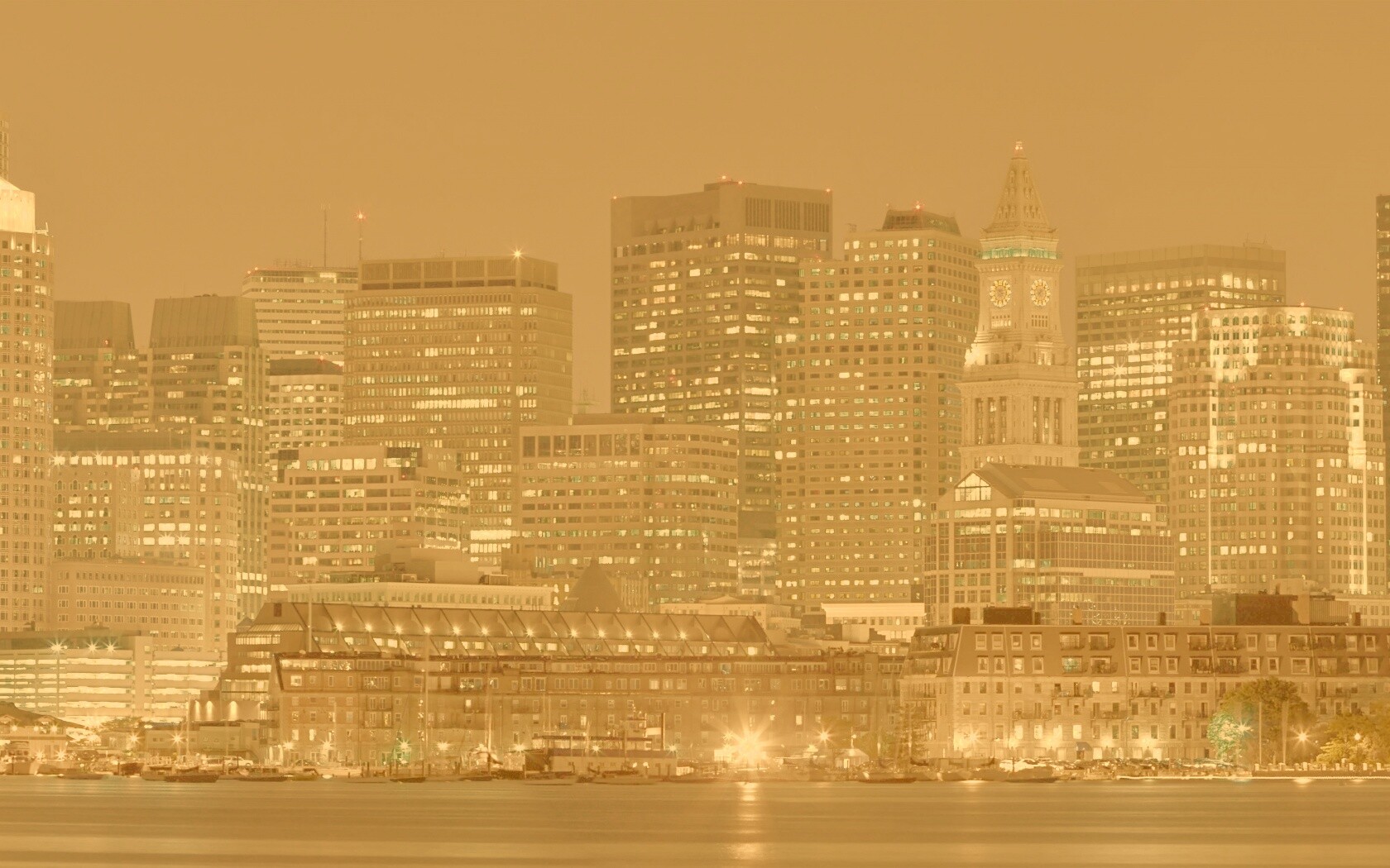 Панорама города обои