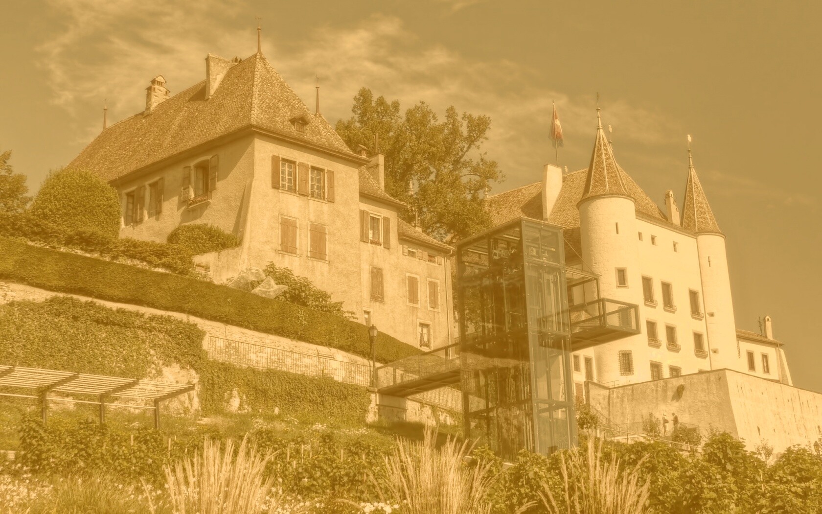 Дома с своеобразной архитектурой обои