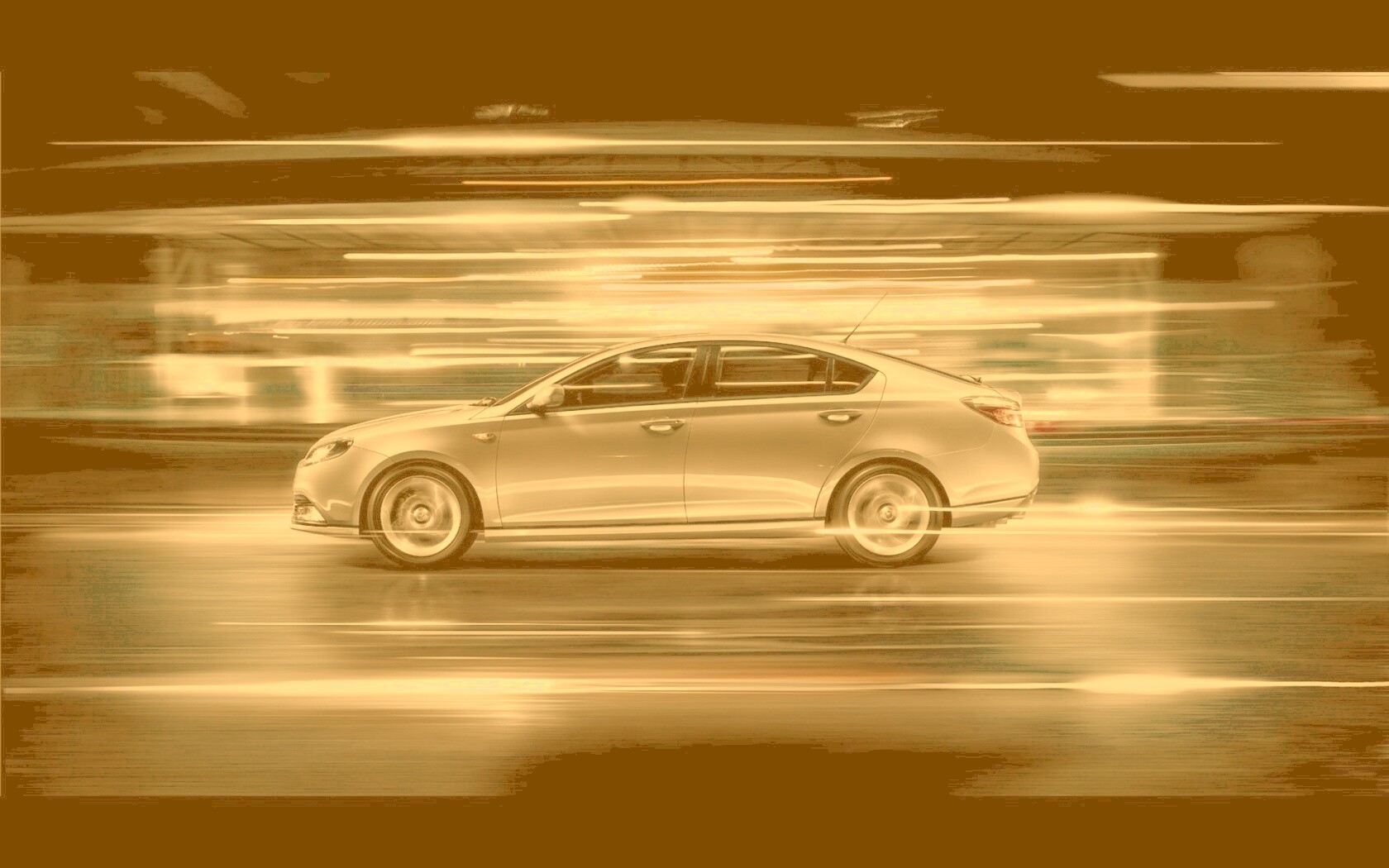 Субару в движении обои