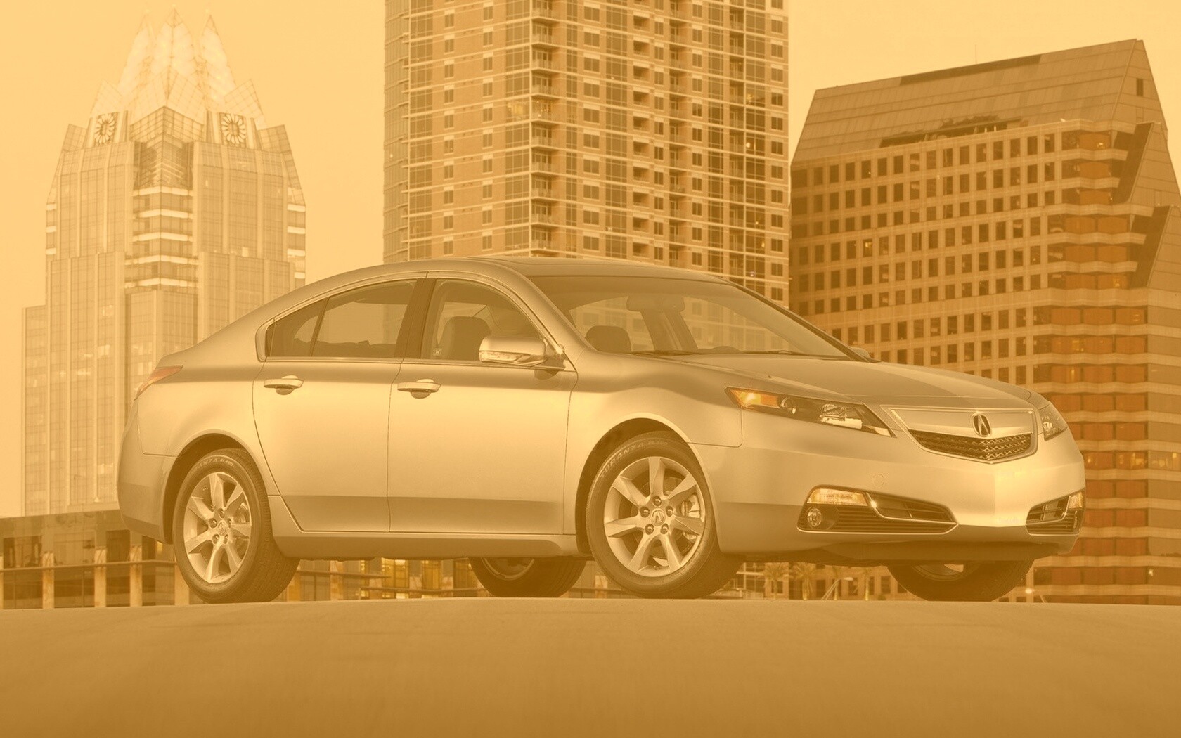 Acura  в городе обои