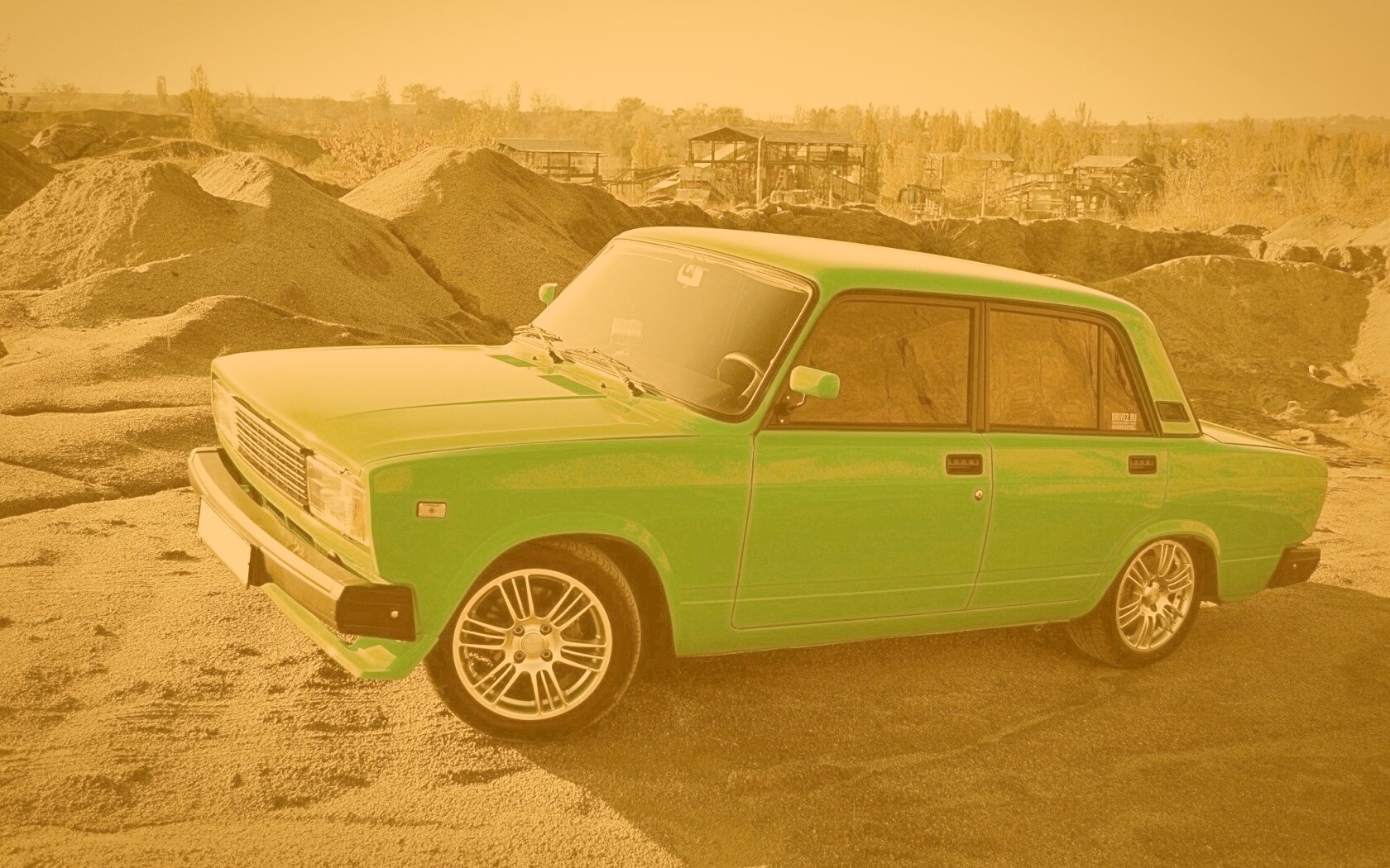 Кислотные жигули обои