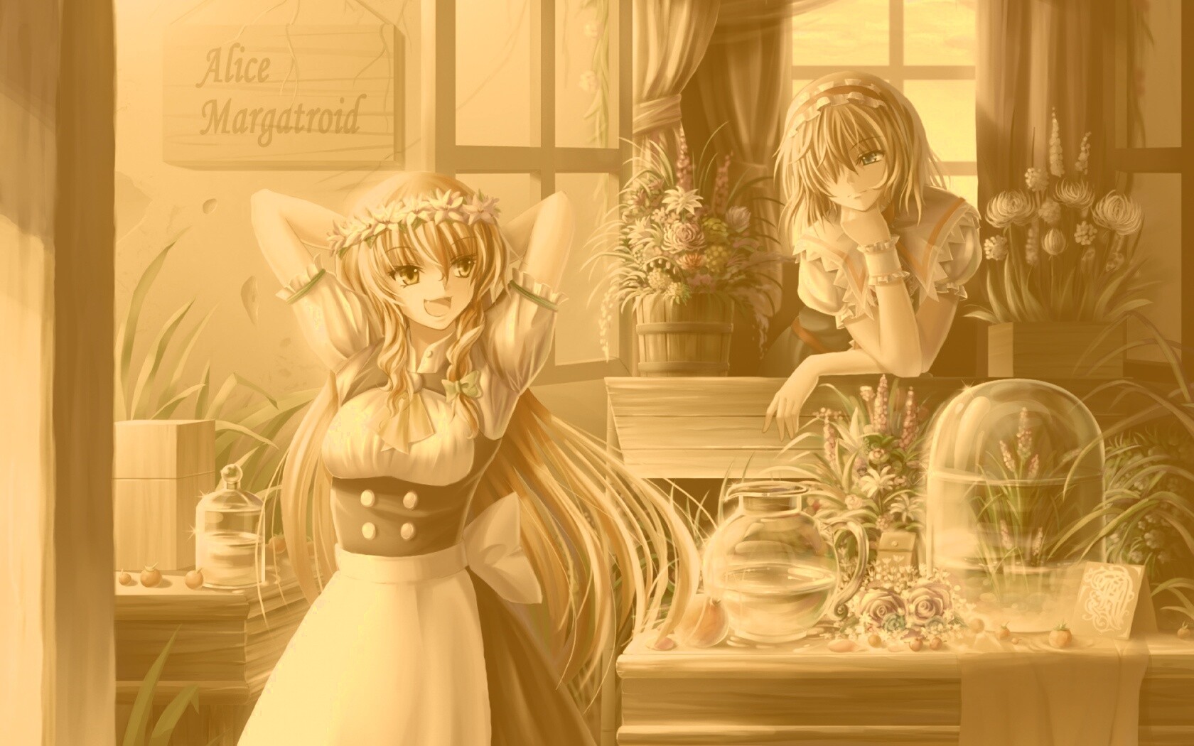 Анимешное утро обои