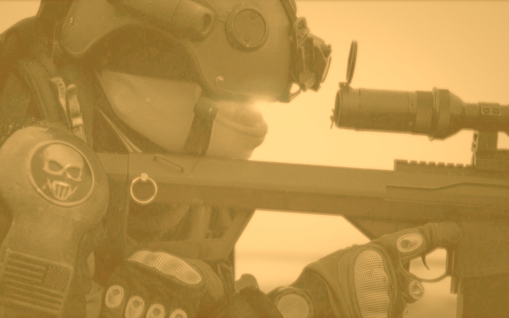 Снайпер за работой обои