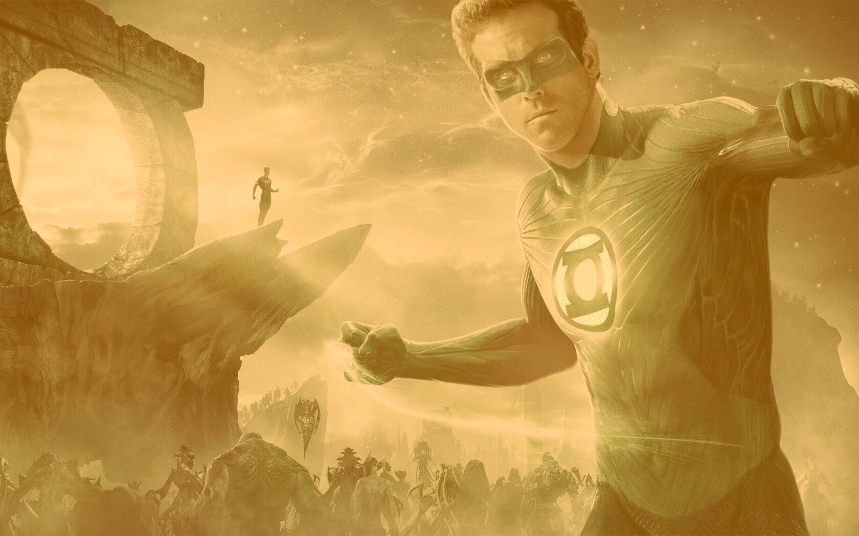 Зелёный фонарь обои