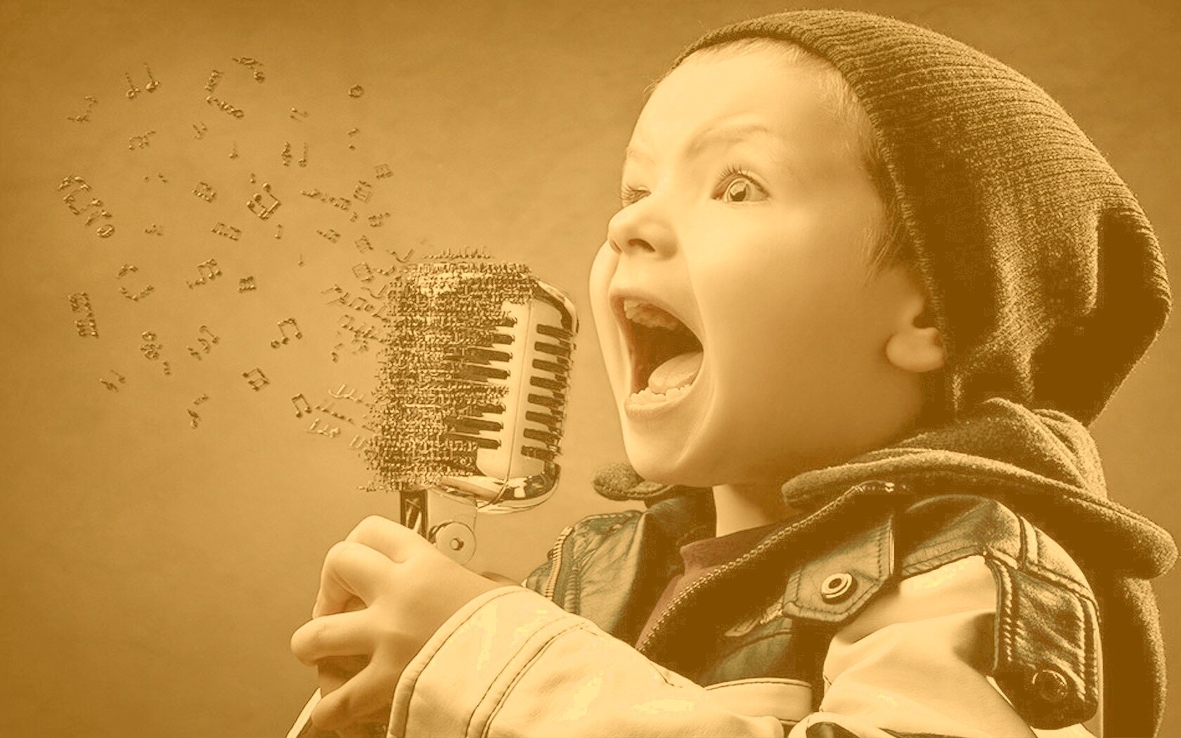 Экспрессивный певец обои