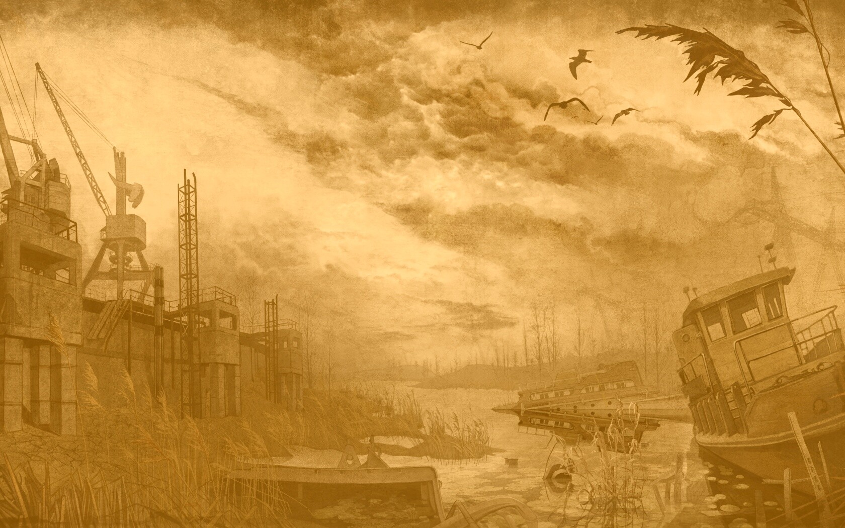 Панорама из Сталкера обои