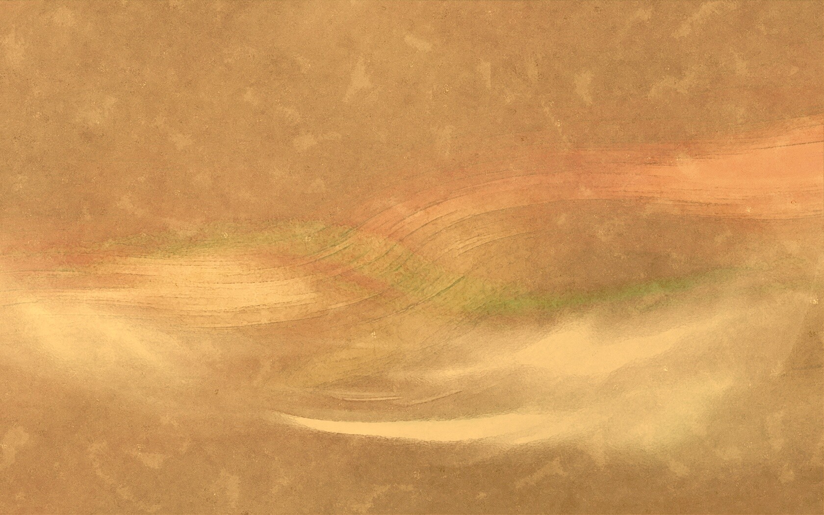 Радужные волны на нежно-фиолетовом фоне обои