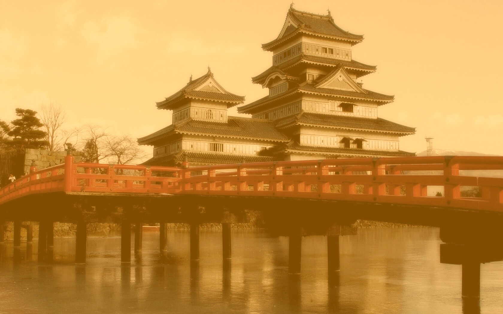 Дом на берегу обои