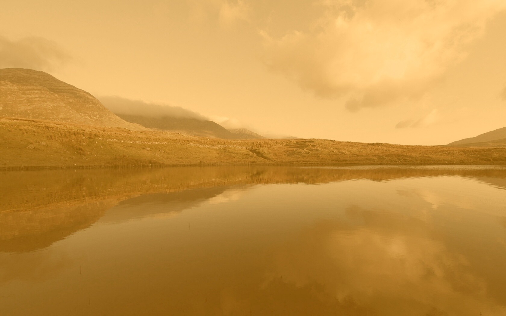 Зеркальное озеро обои