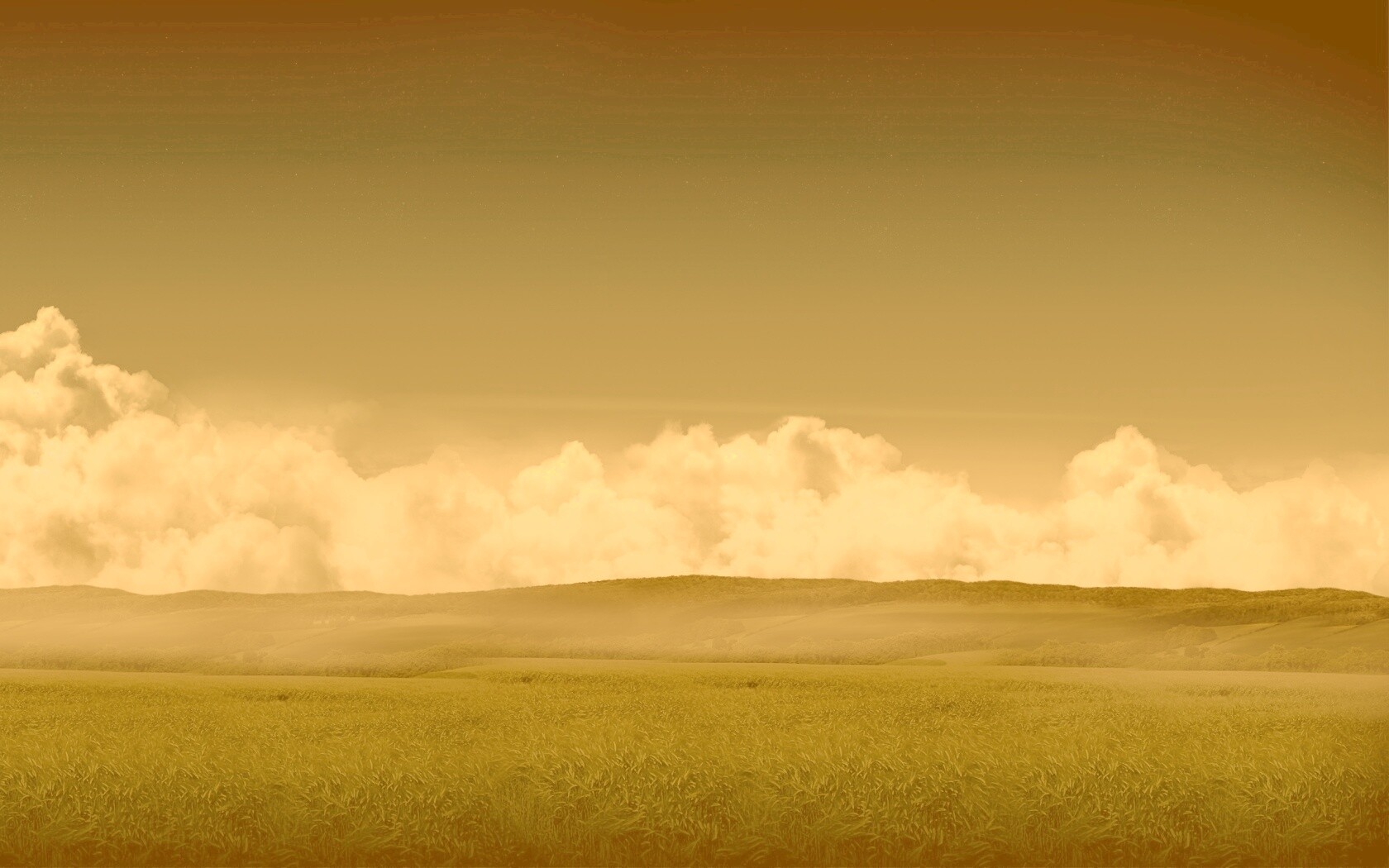 Облака у самой земли обои