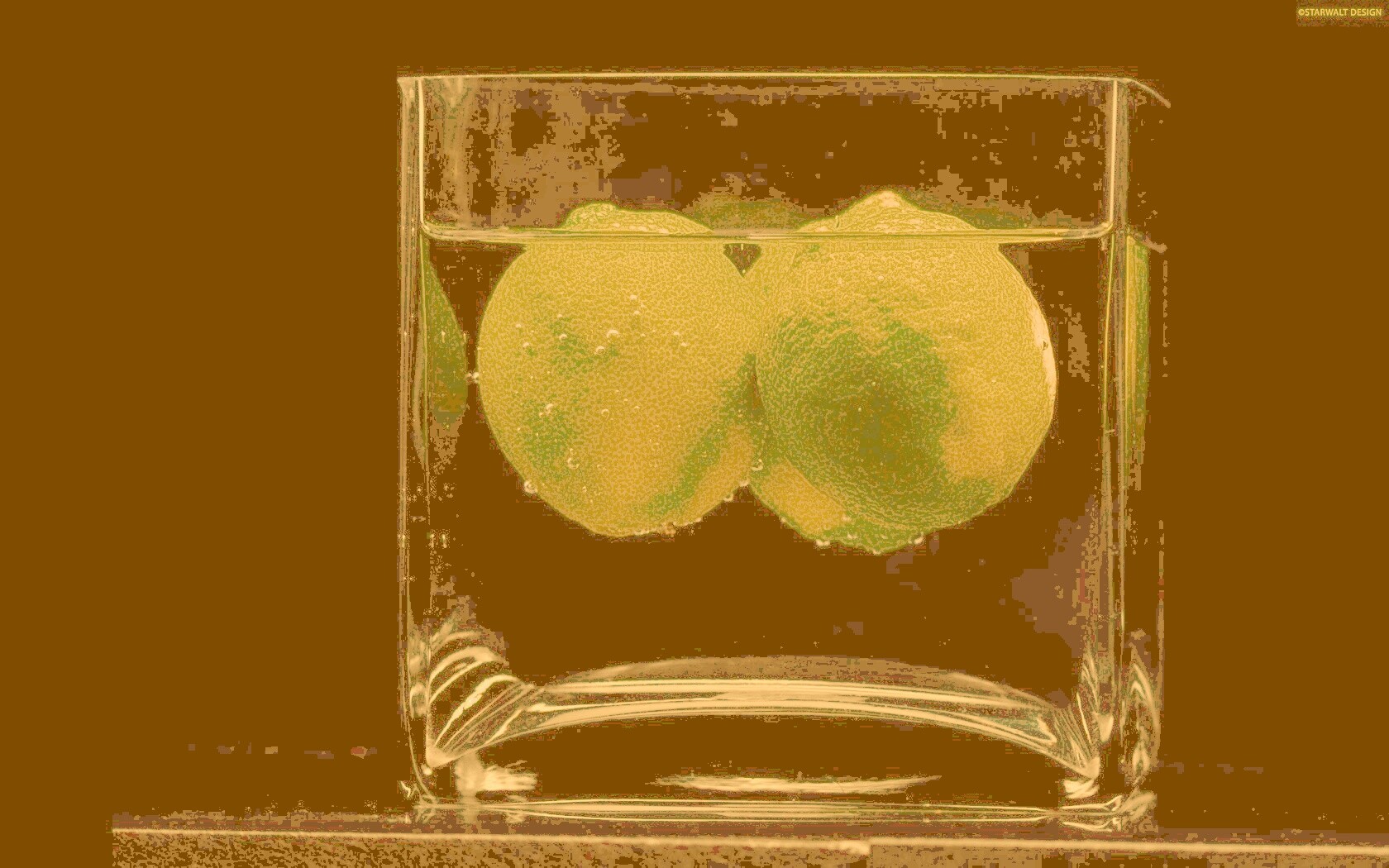 Лайм в стакане обои