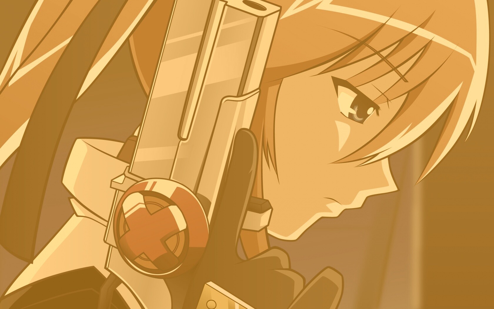 Девушка с пистолетом обои