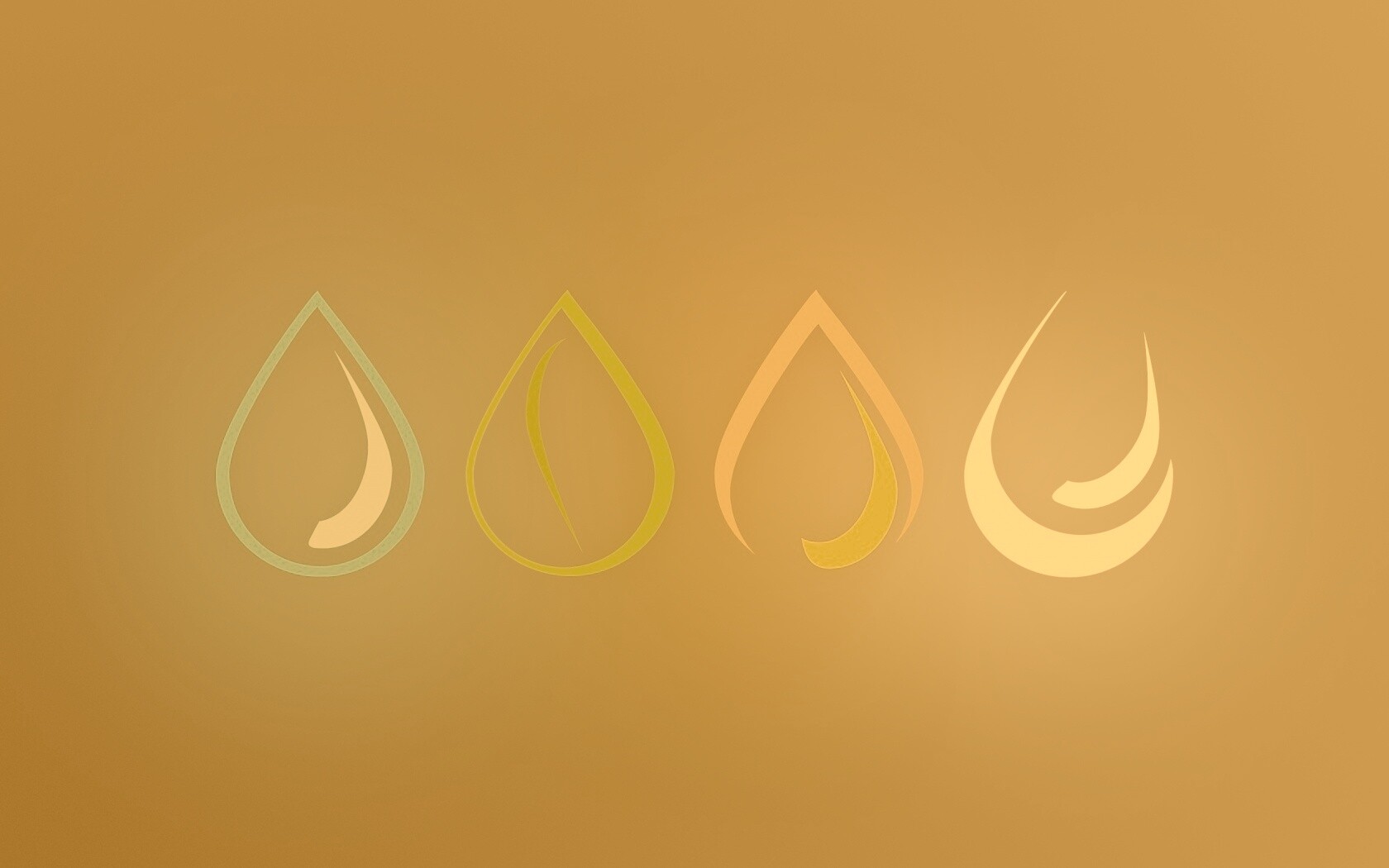 Четыре стихии в каплях обои