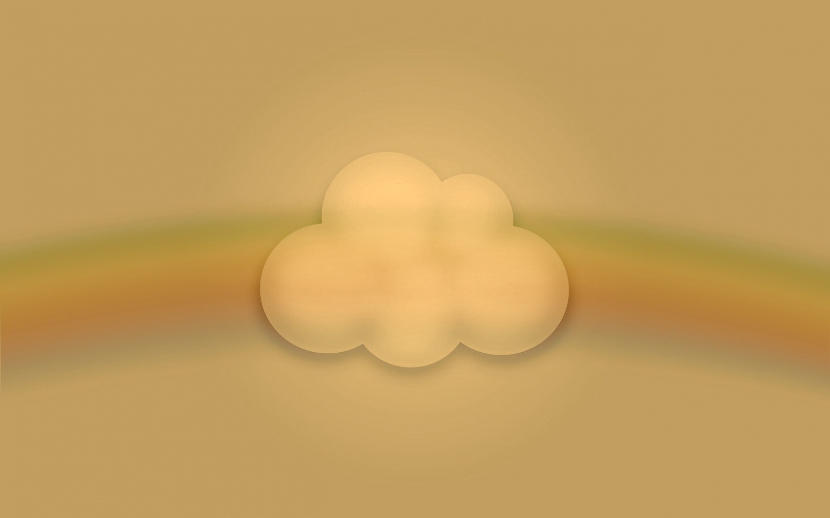 Облако за радугой обои