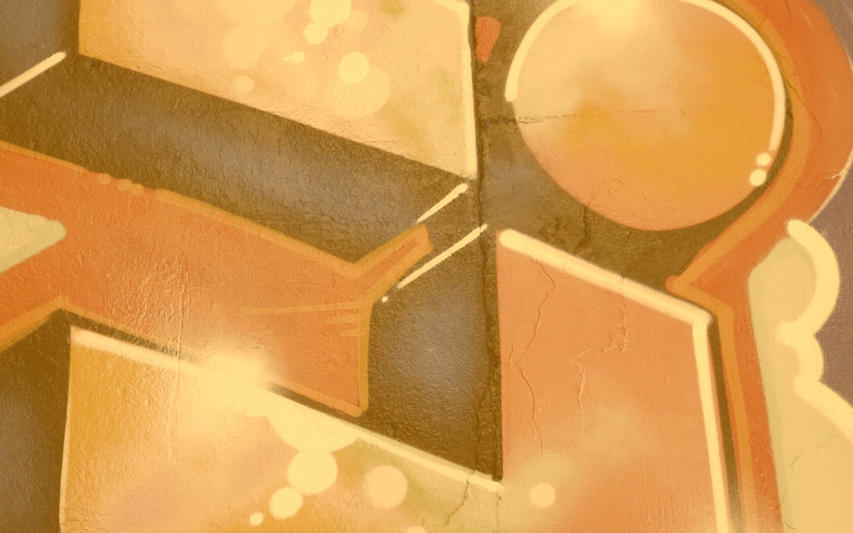 Граффити на стене обои