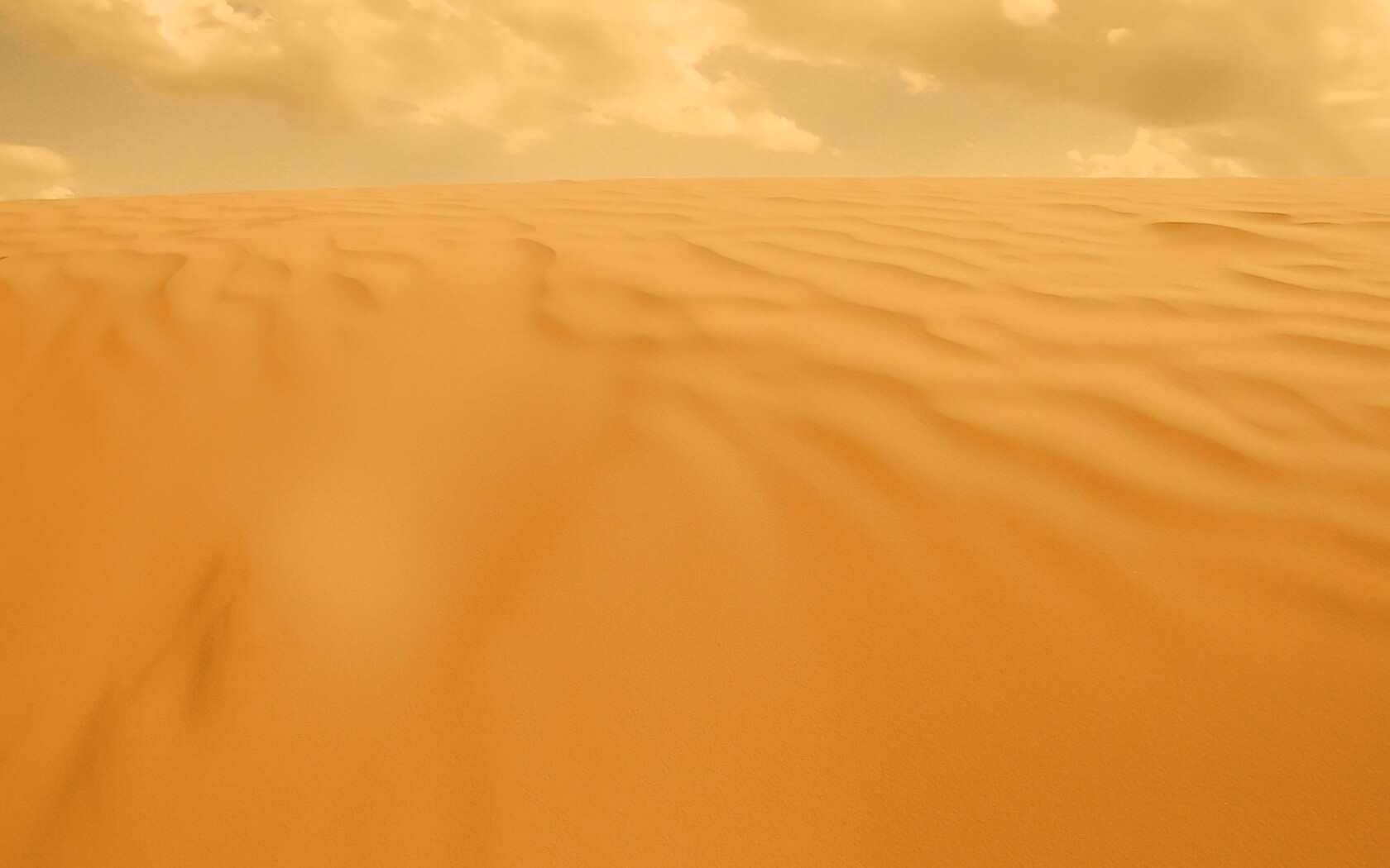 Оранжевые пески пустыни обои