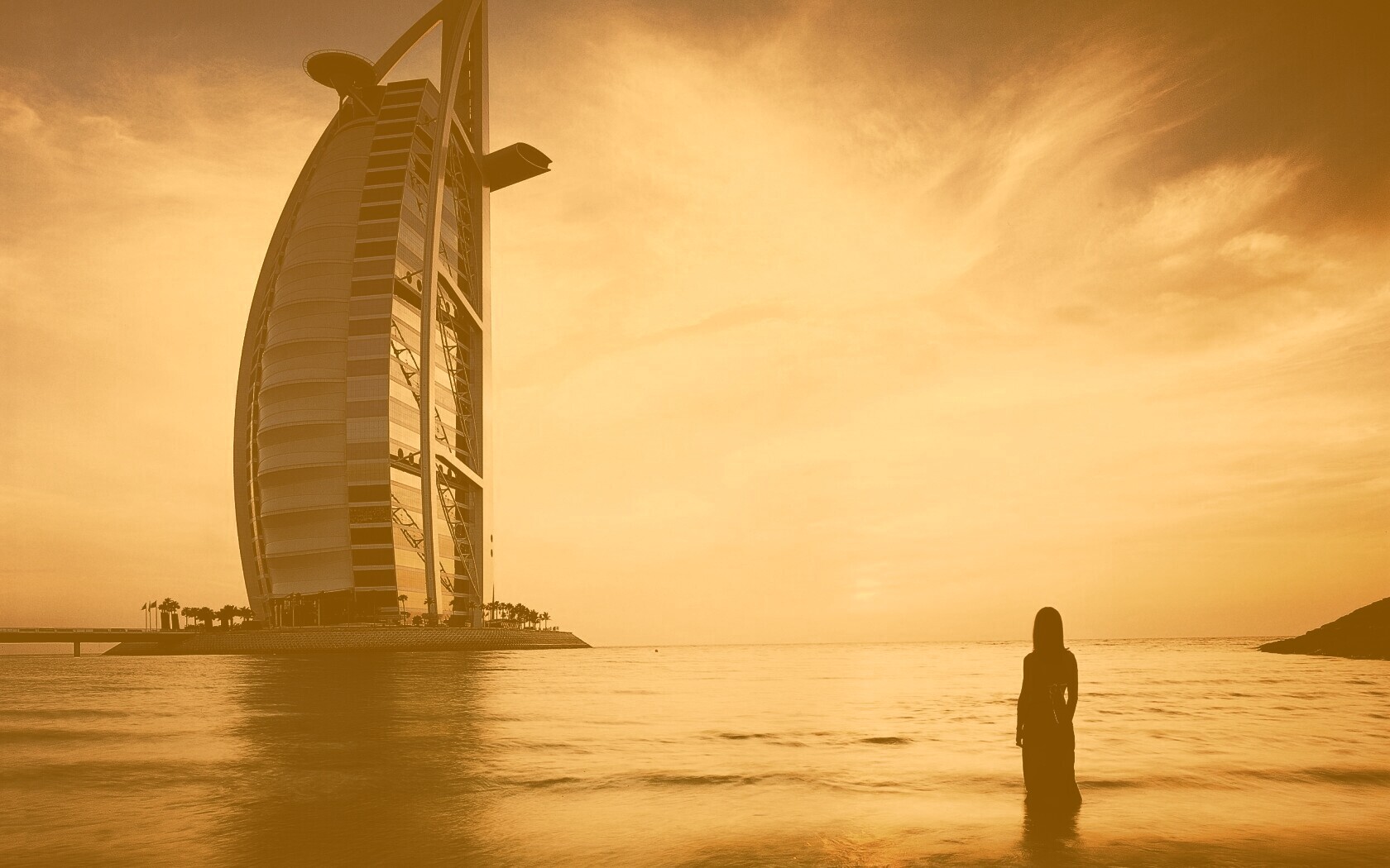 Бурдж Аль Араб в Дубае обои