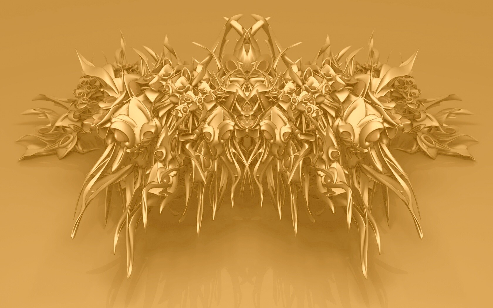 Страшная трехмерная абстракция обои