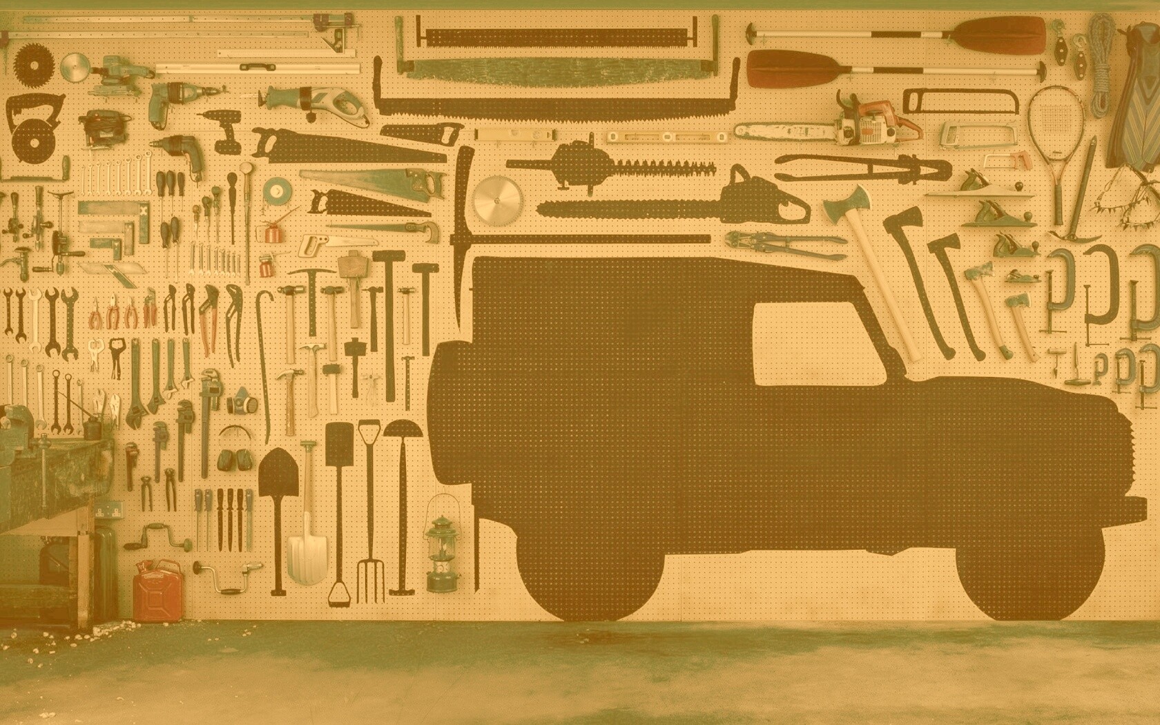 Типичный гараж обои