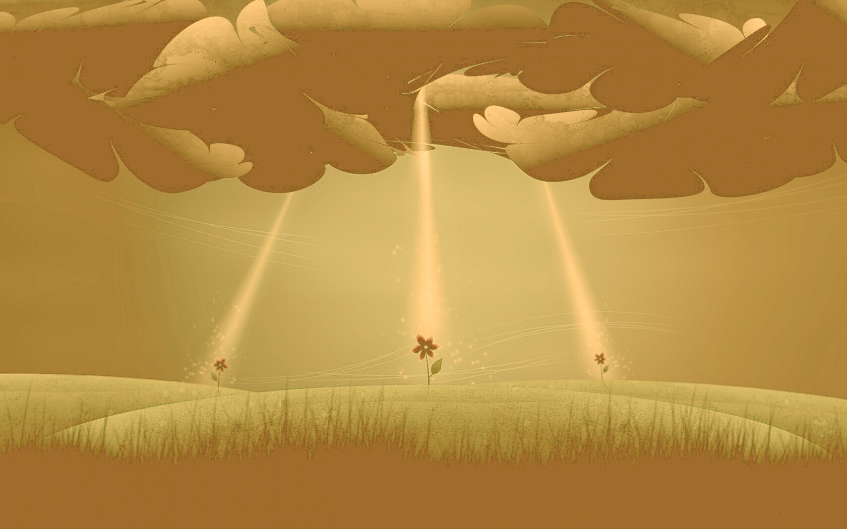 Свет для цветов обои