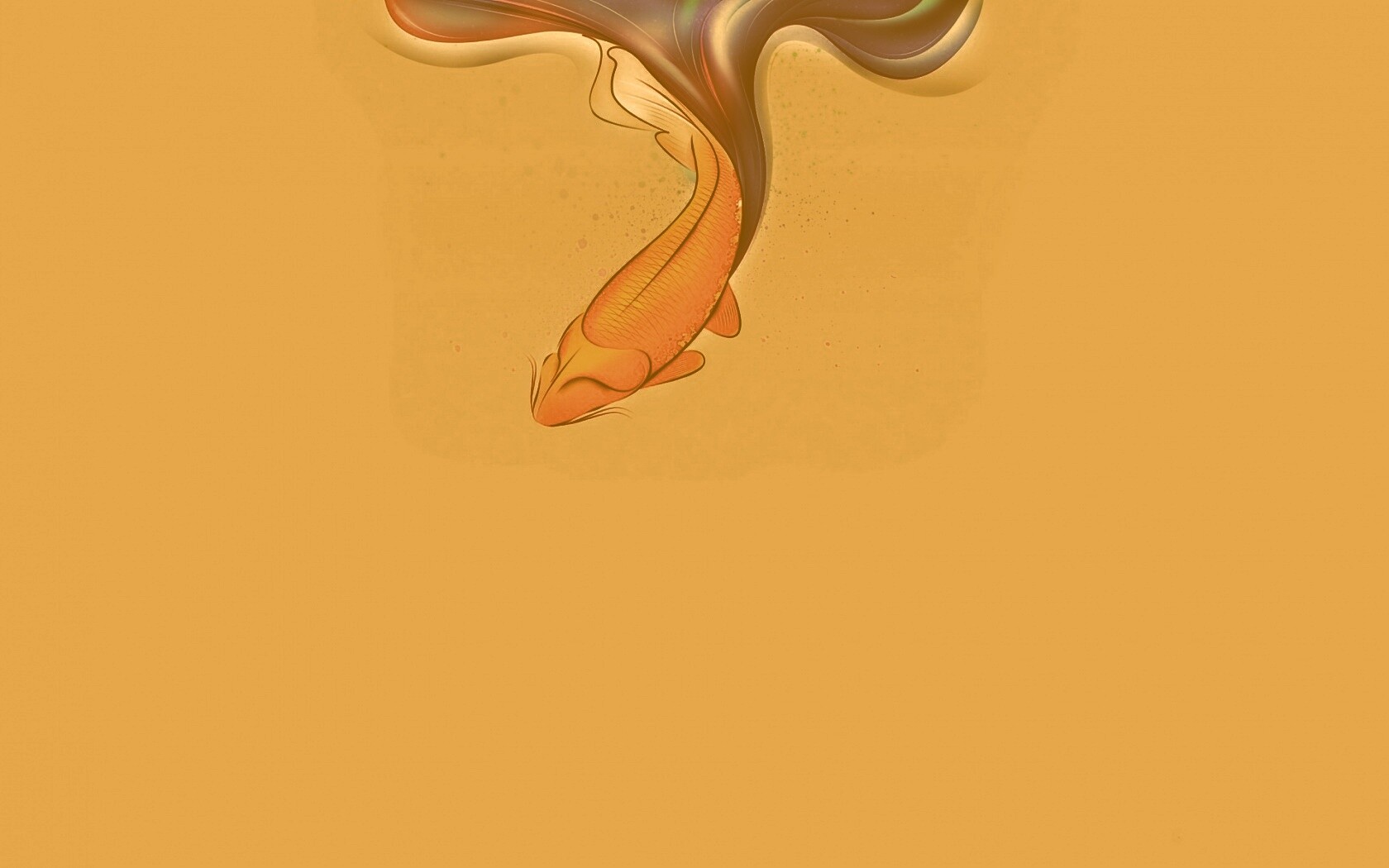 Золоая рыбка  обои