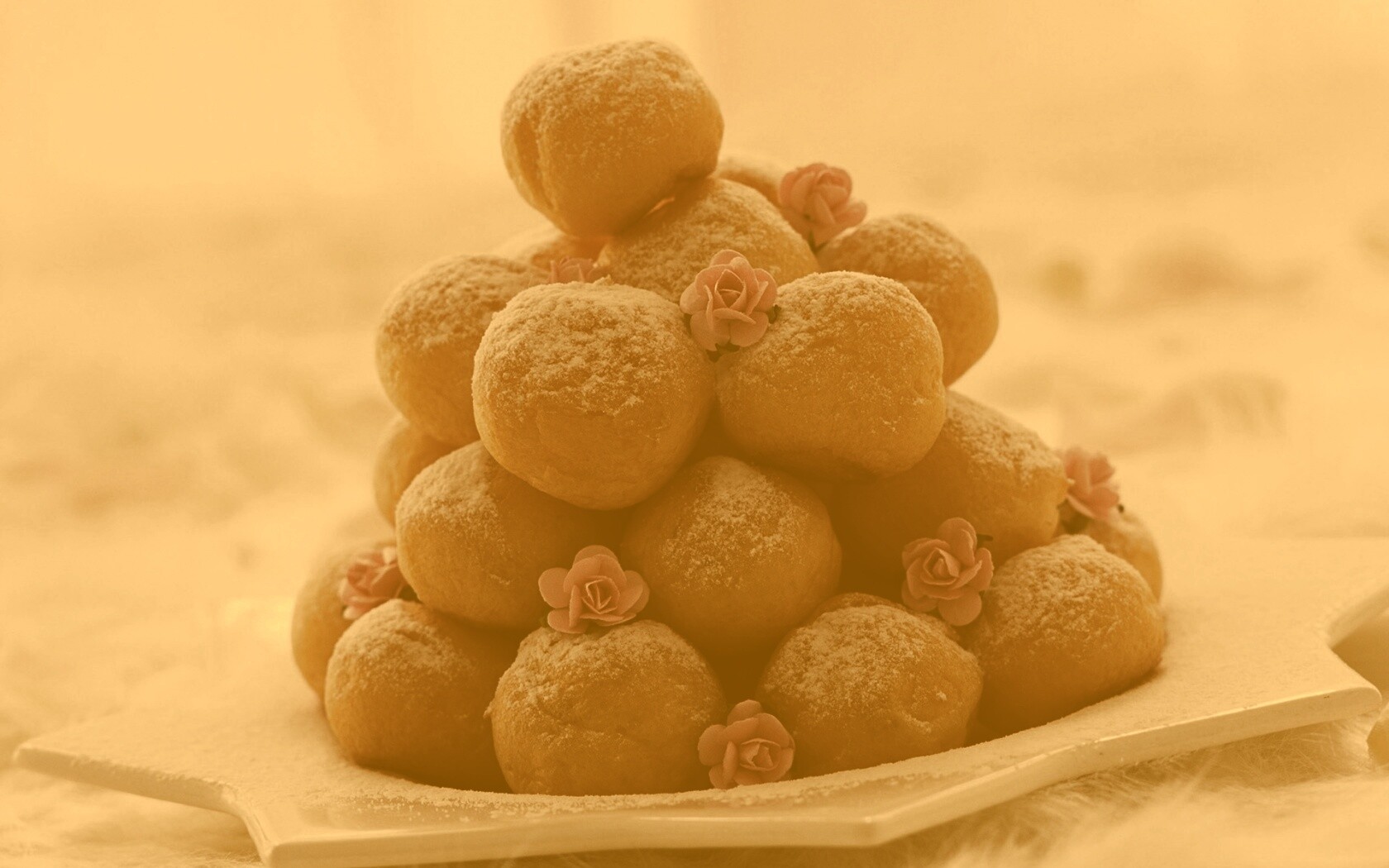 Круглые пироженки обои