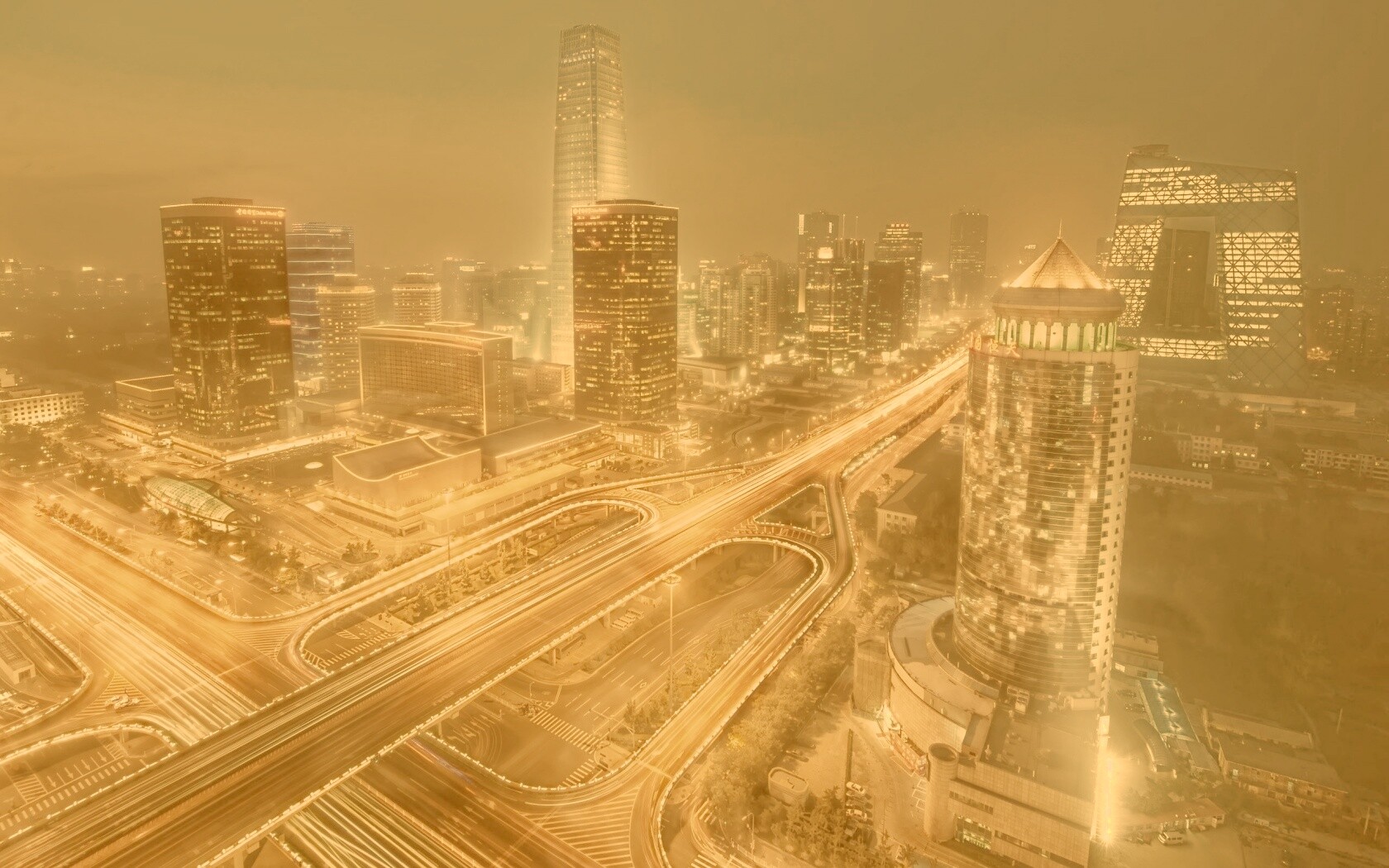 Городская развязка обои