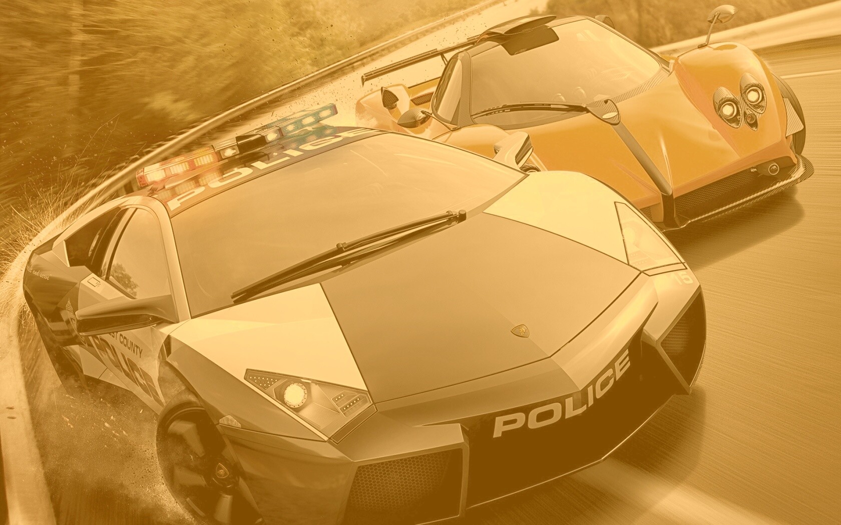 Полицейская погоня из Need For Speed обои