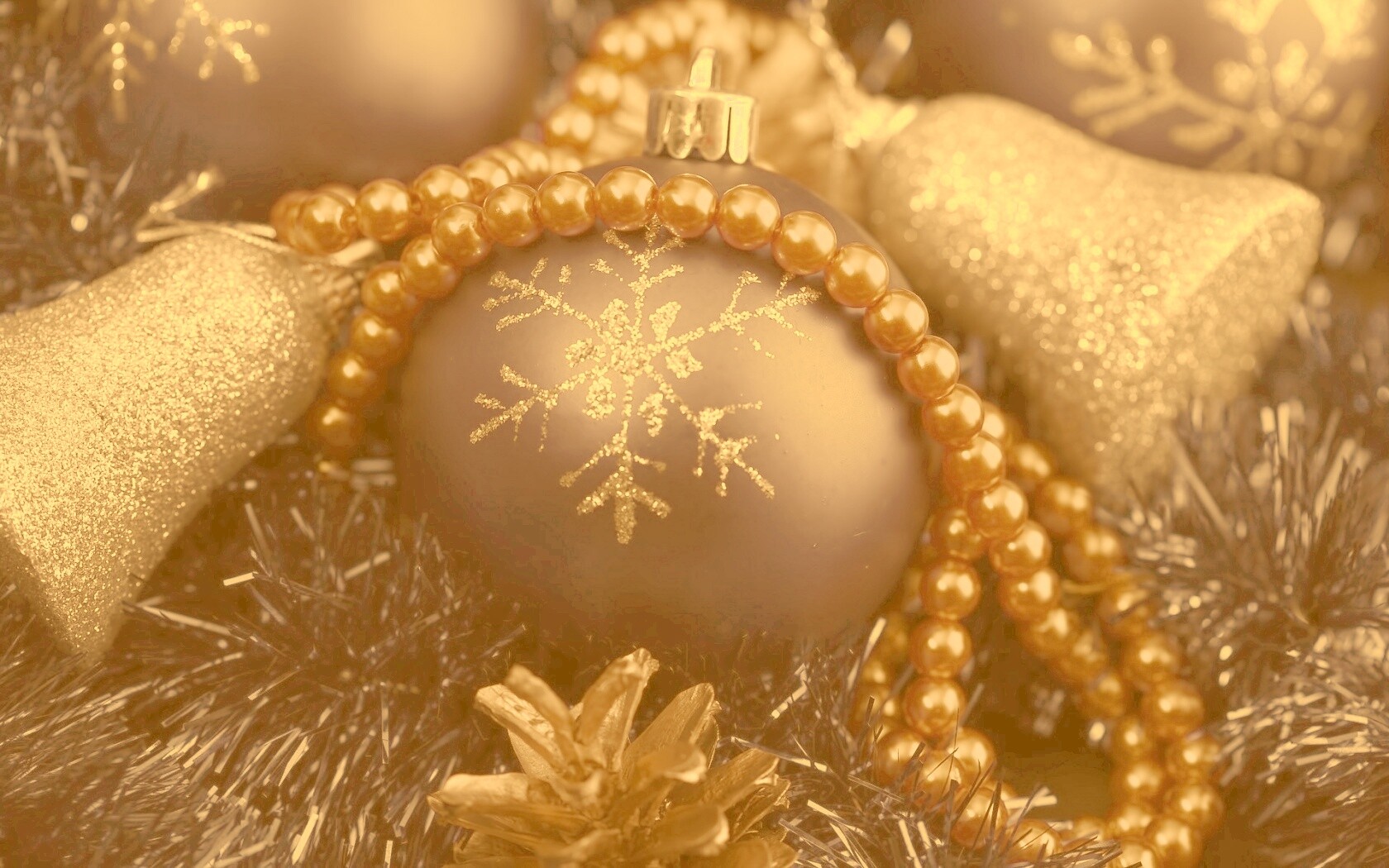 Новогодние украшения для елки обои