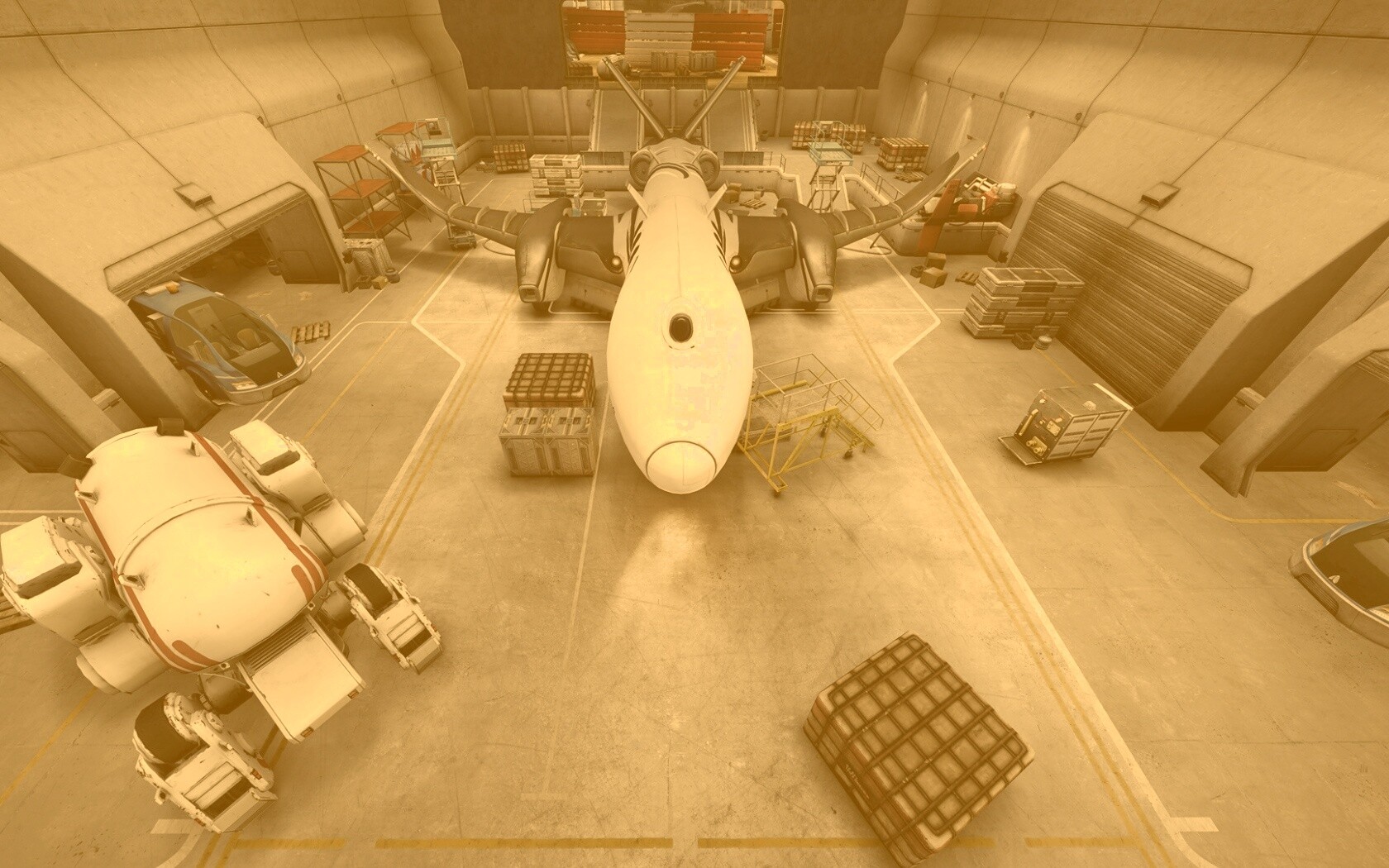 Ангар из игры Brink обои