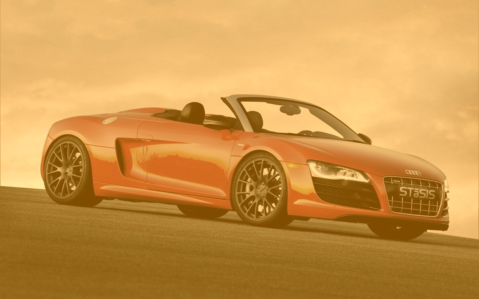 Красная Audi обои