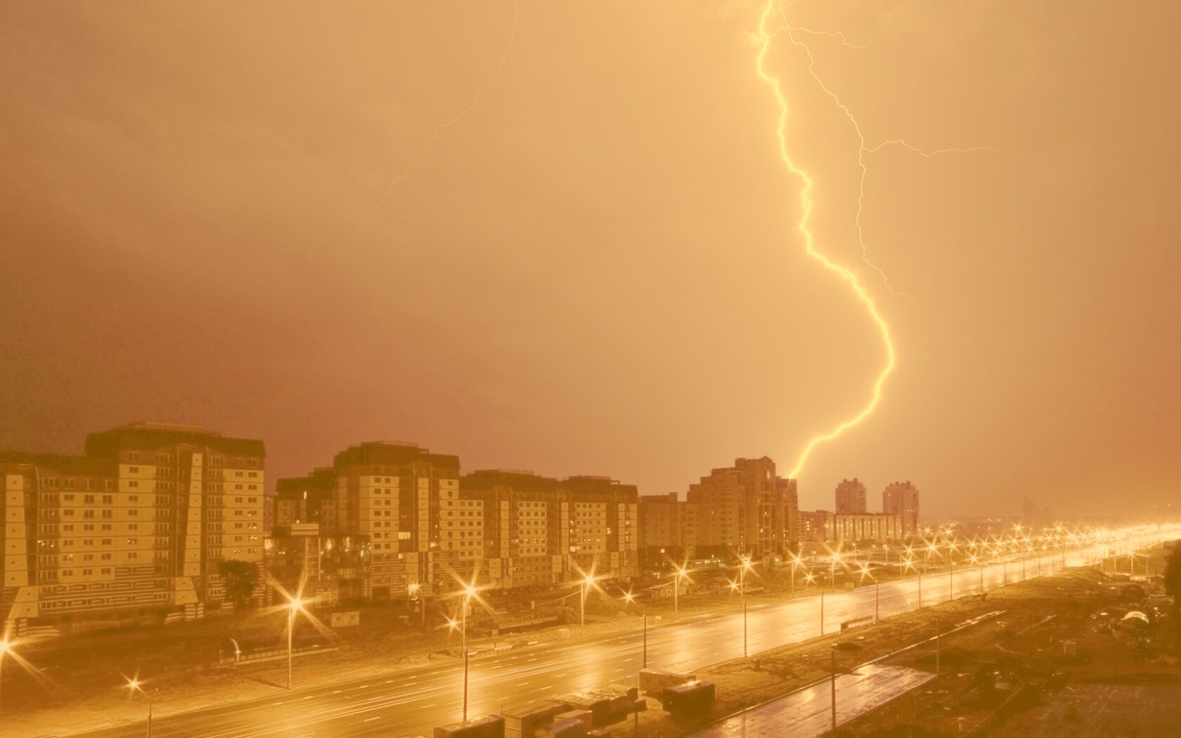 Молния обои