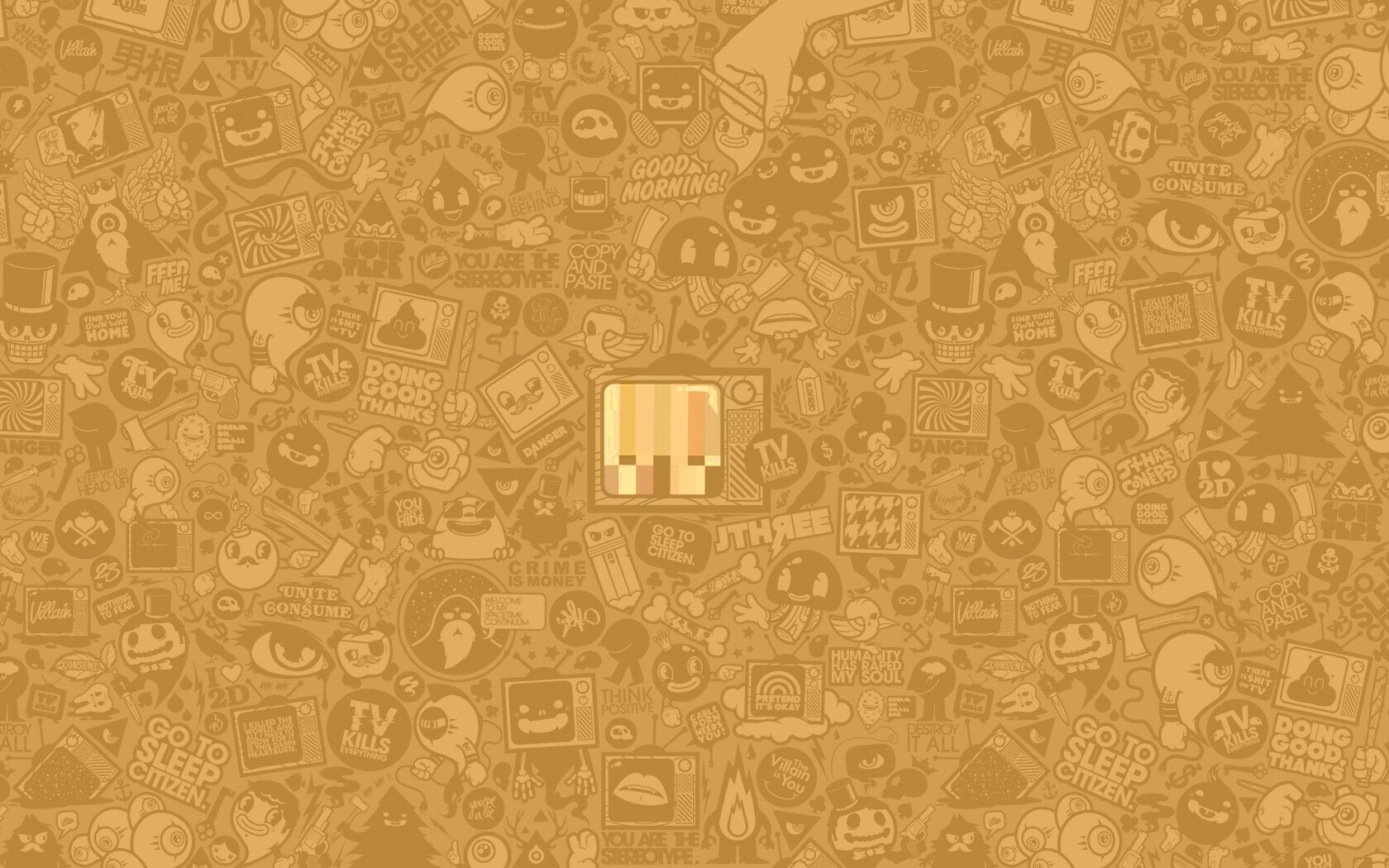 Телевидение убивает всё! обои