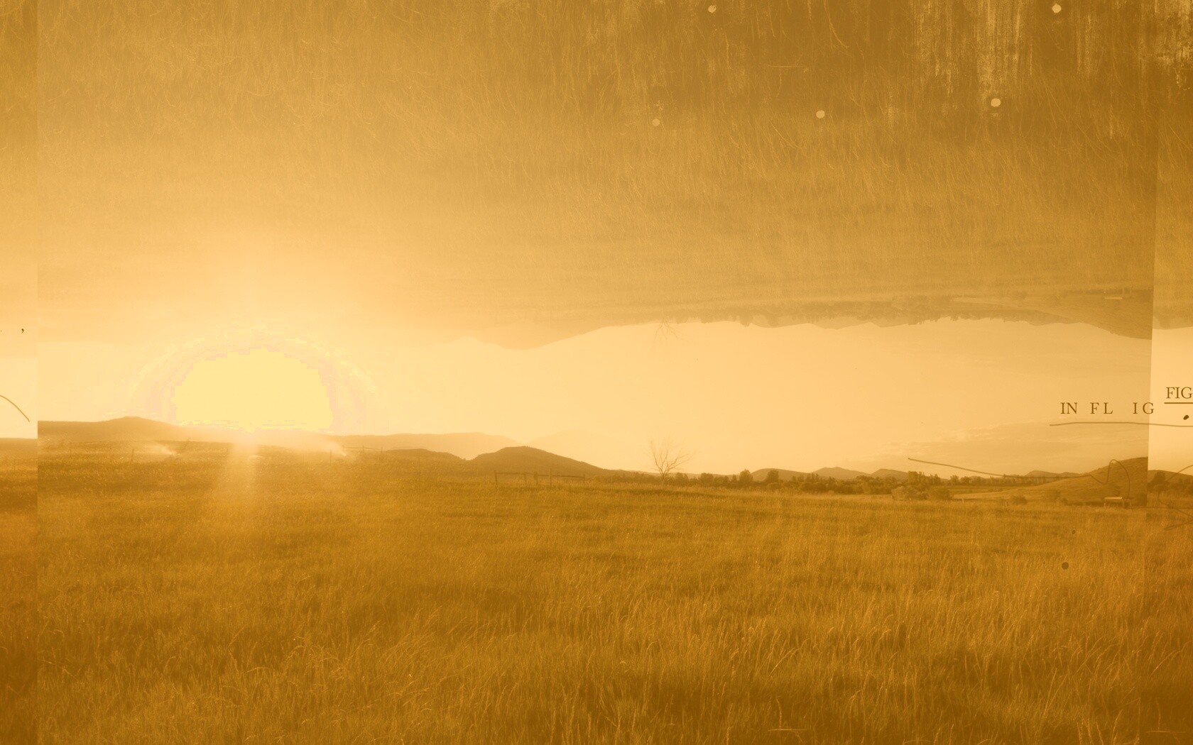 Перевернутый пейзаж обои