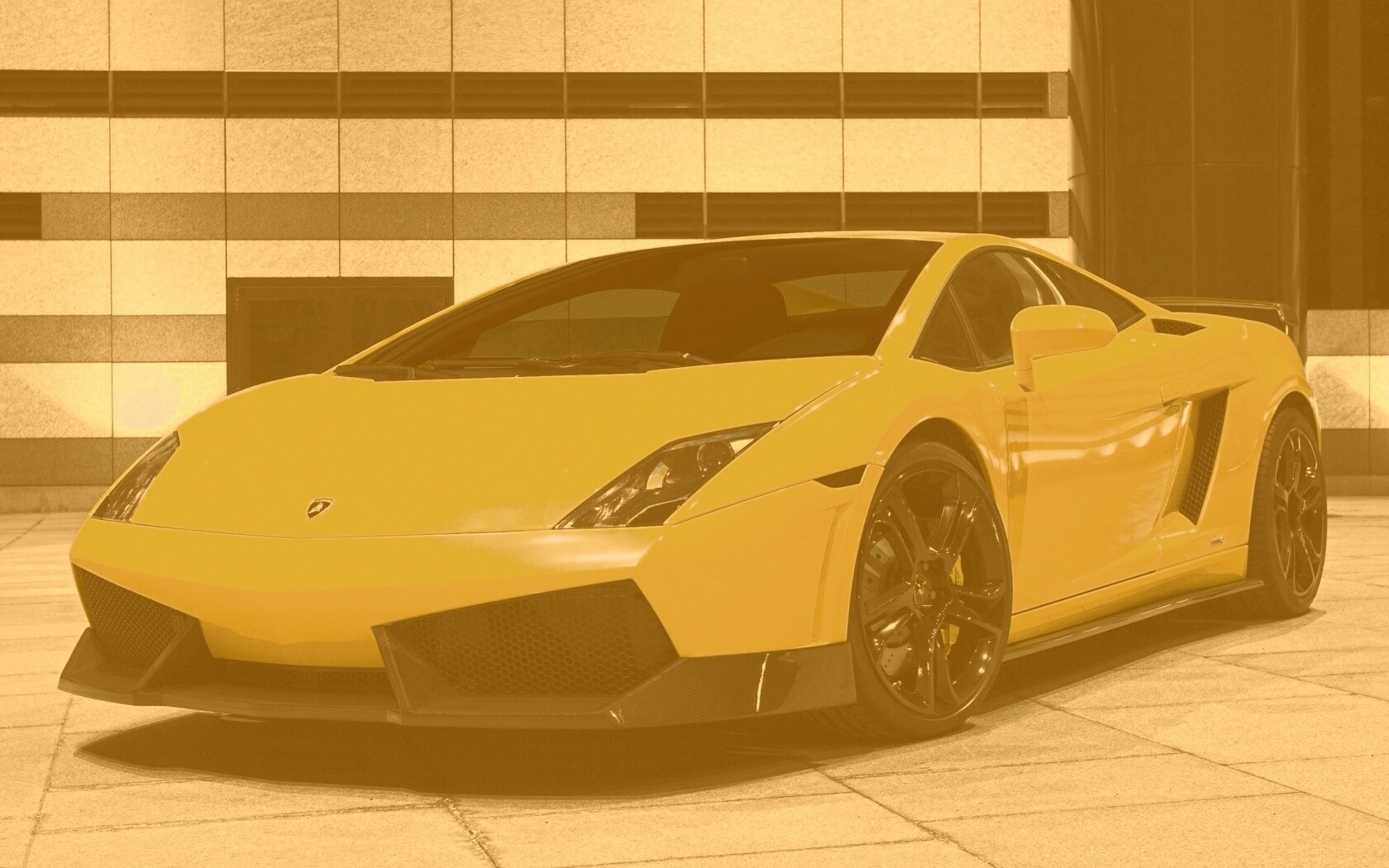 Желтый Ламборджини обои