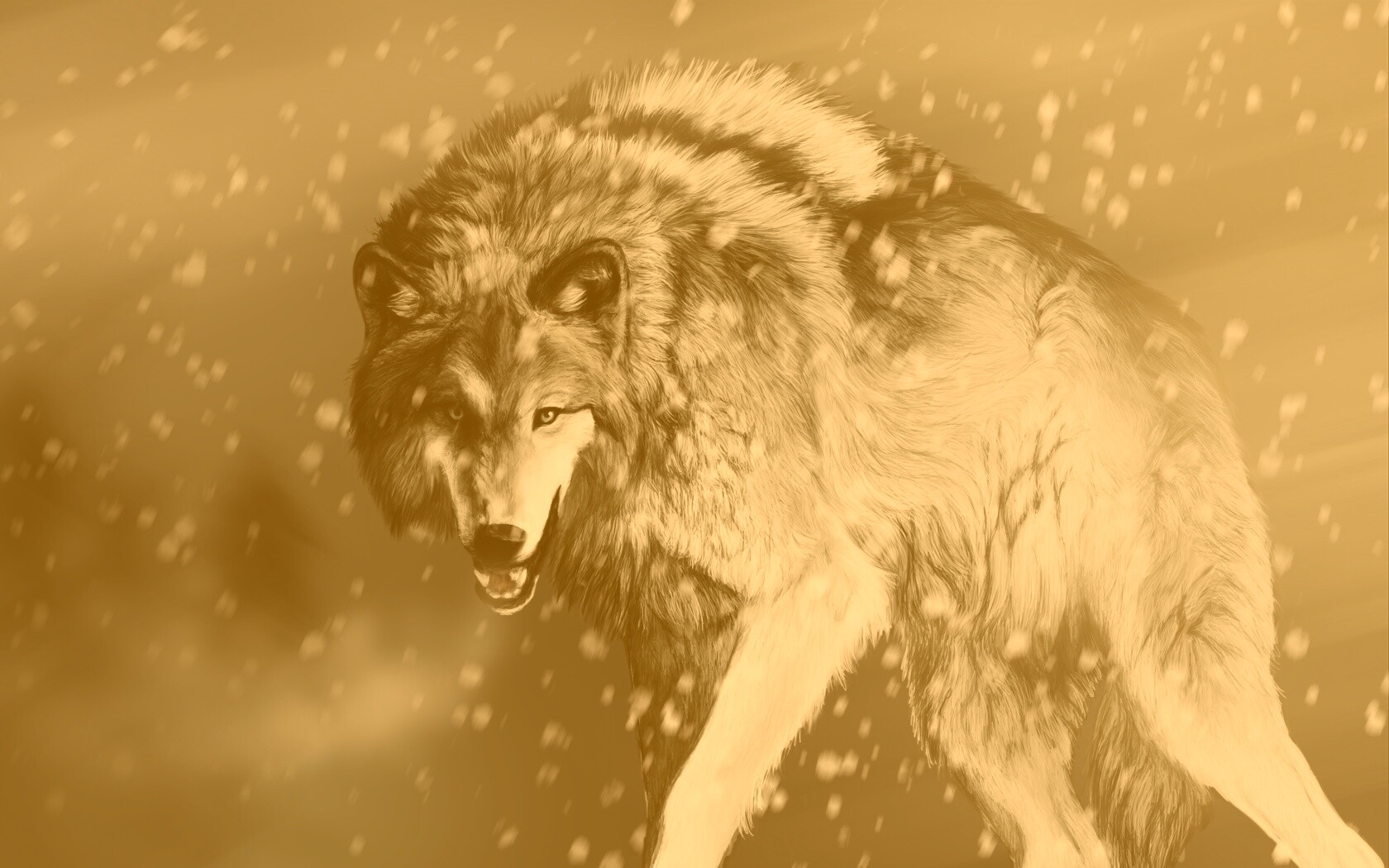 Охота на волка обои