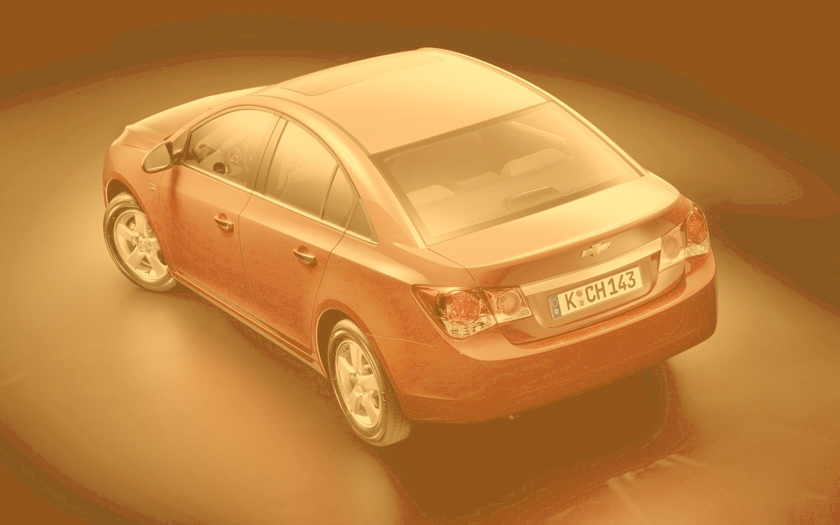 Шевроле Cruze красного цвета обои