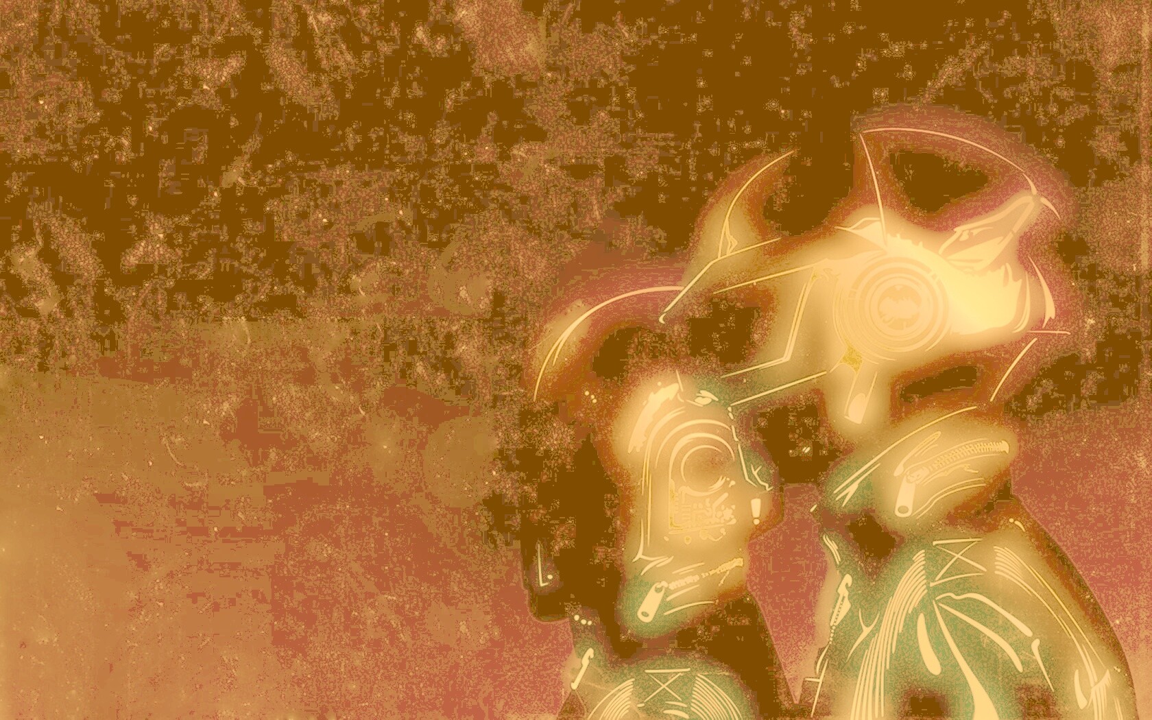 Яркий скетч Daft Punk обои