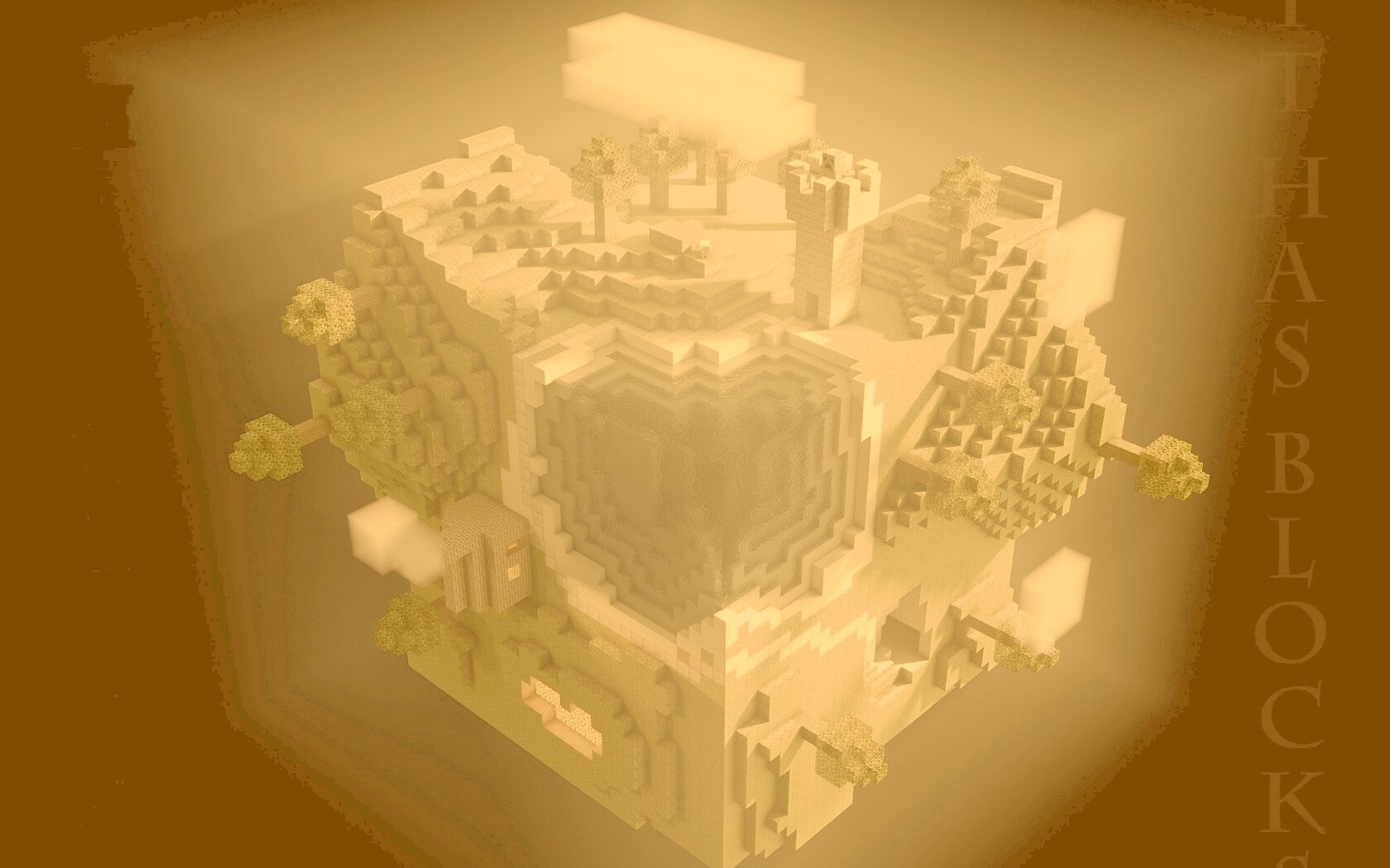 Планета Майнкрафт обои