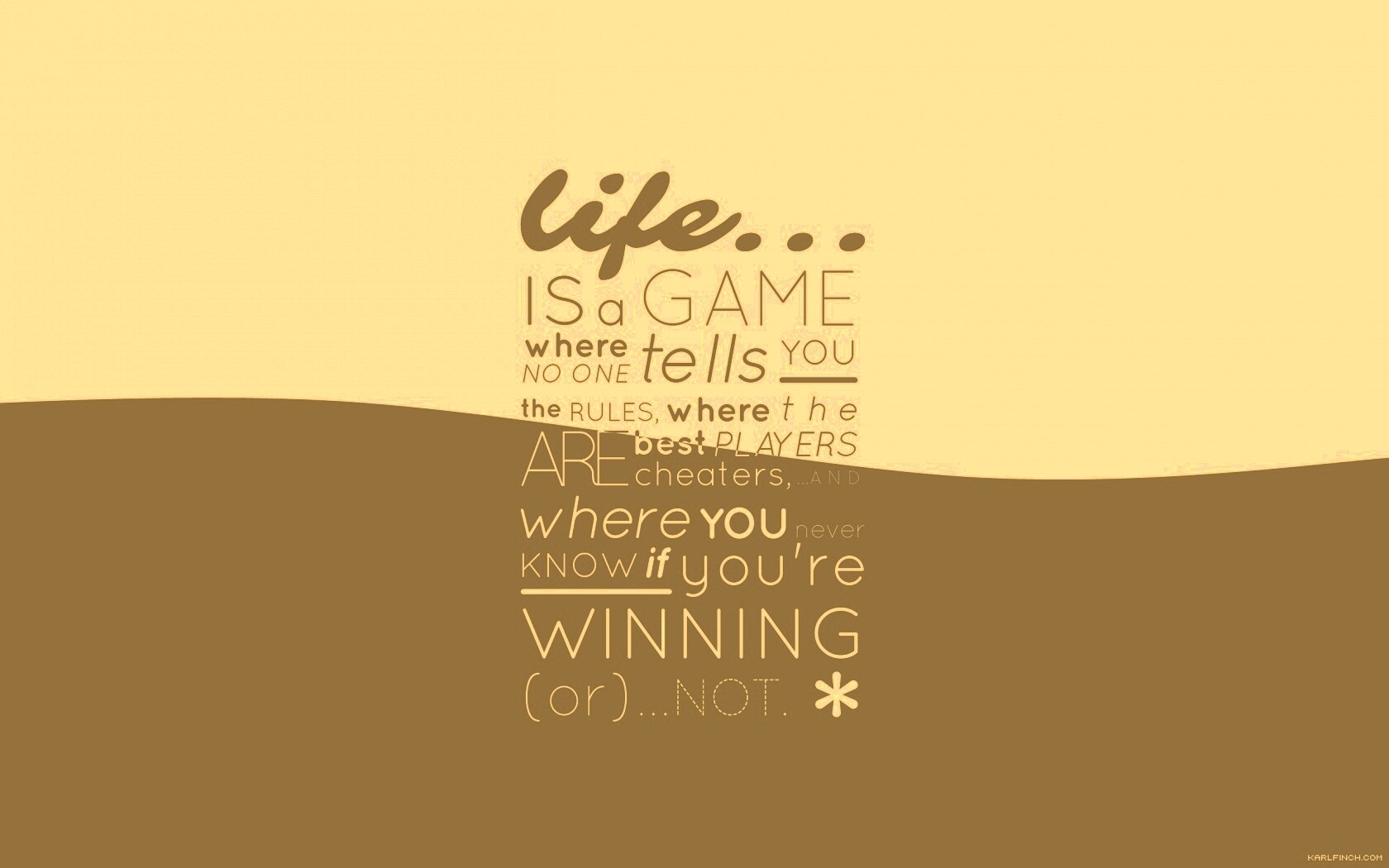 Жизнь - игра обои