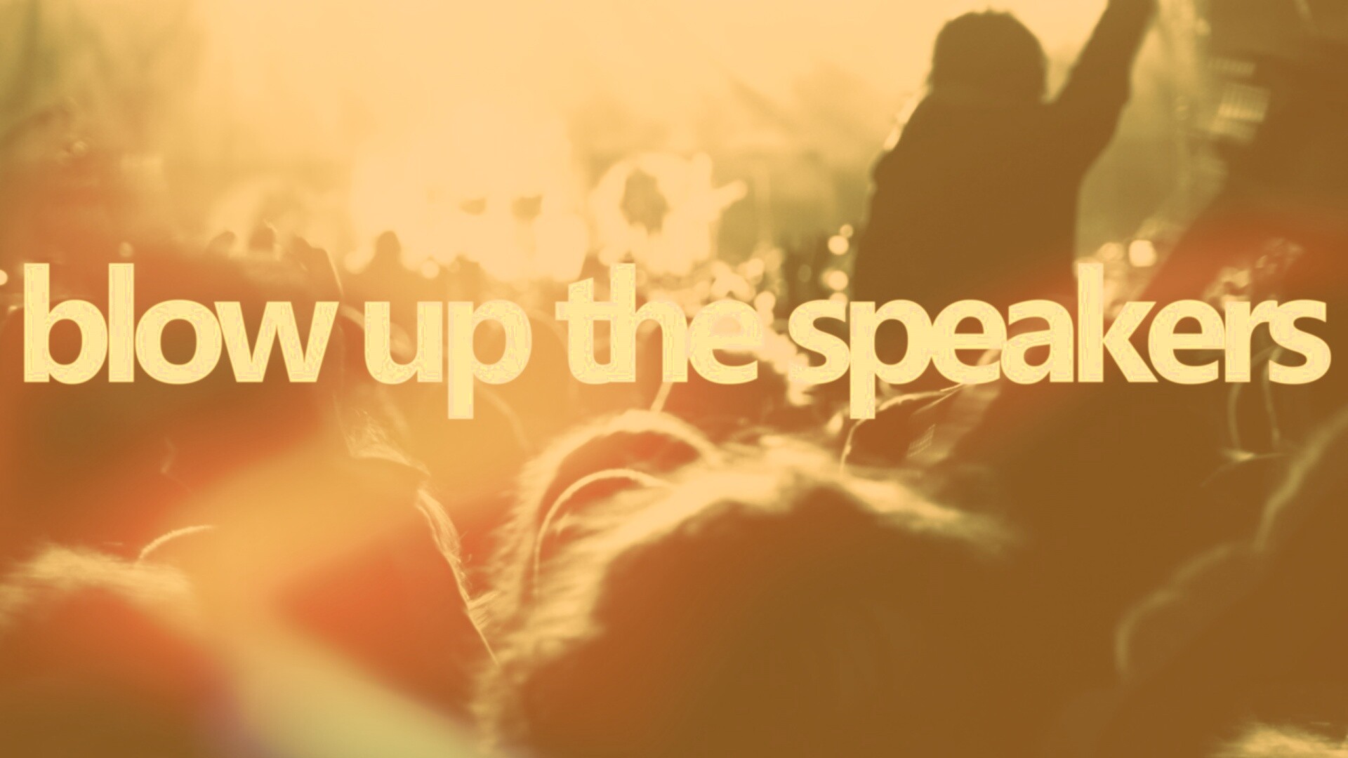 Blow up the speakers обои